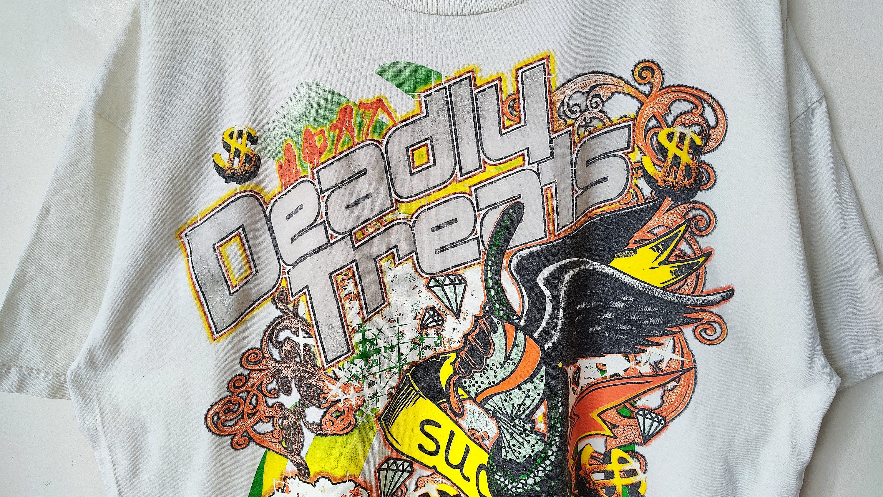 Rap Tees FUYA Deadly Treats Y2K VTG 90s Vintage Hip Hop Blink Tshirt Size US XXL / EU 58 / 5 - 3 Thumbnail