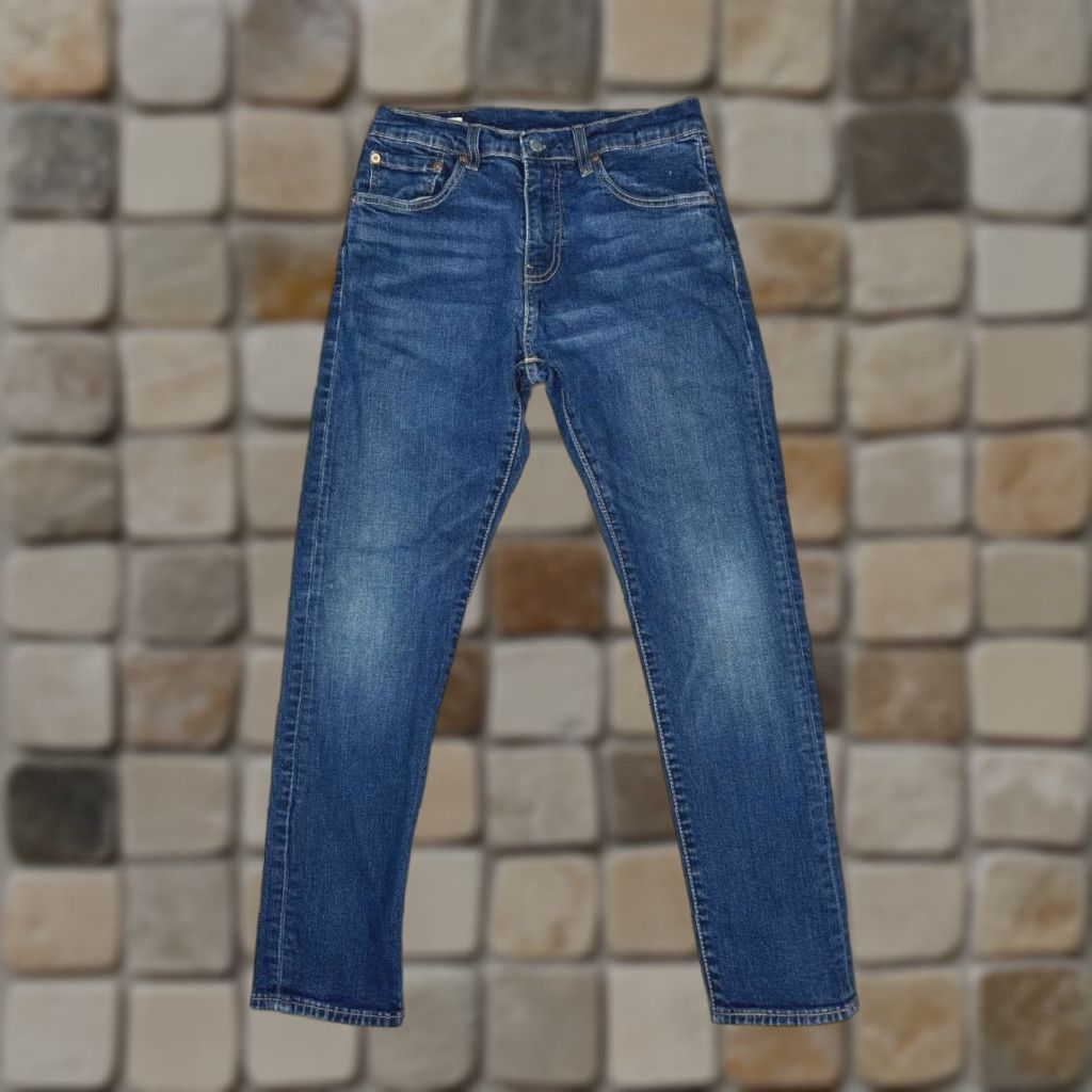 Levi's Levi's 512 Slim Jeans Mens 31 Blue Denim Mid Rise Straight Leg 28x28 Size US 31 - 1 Thumbnail