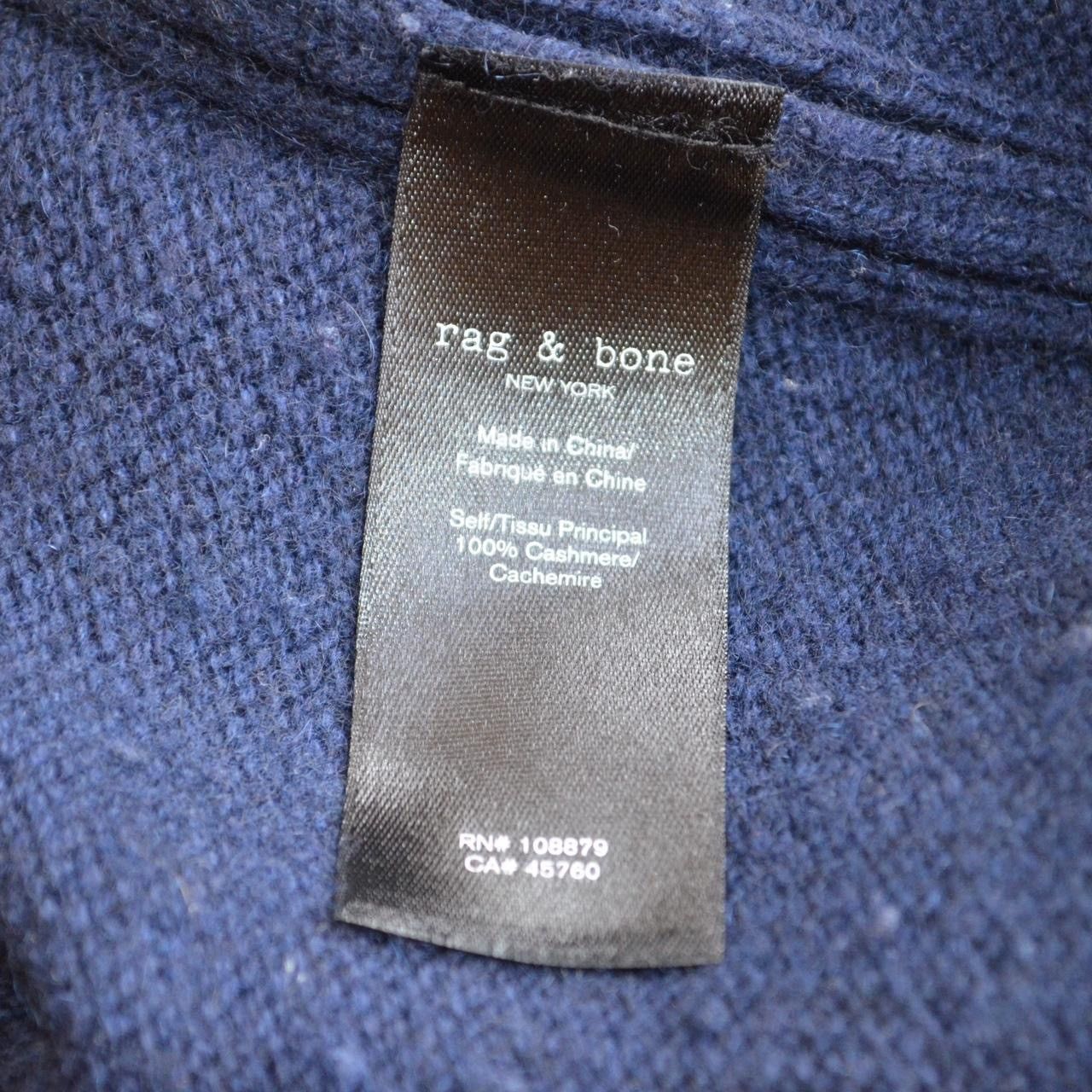 Rag & Bone Rag & Bone navy 100% cashmere crewneck sweater large Size US L / EU 52-54 / 3 - 6 Thumbnail