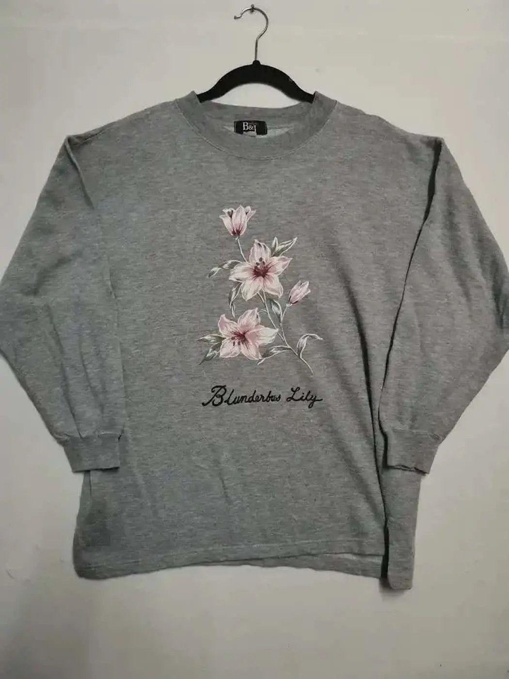 Vintage Vintage Belljuno Flower Printing Sweatshirt Size US L / EU 52-54 / 3 - 1 Thumbnail