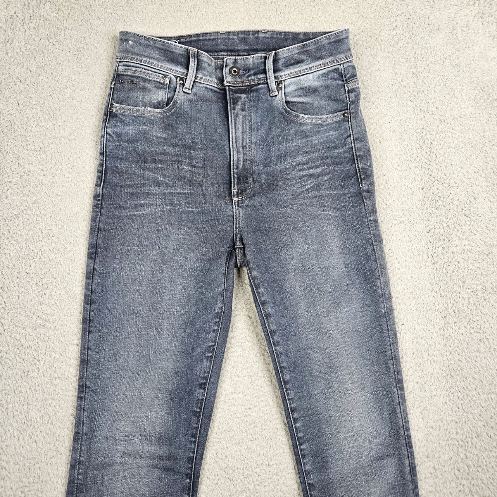 G-Star G-star RAW Kafey Ultra High Skinny Jeans Women's 28 Teal Blue Denim Slim Stretch Regular Fit Belted 5-Pocket Casual Jeans Style Skinny Size 28" / US 6 / IT 42 - 7 Thumbnail