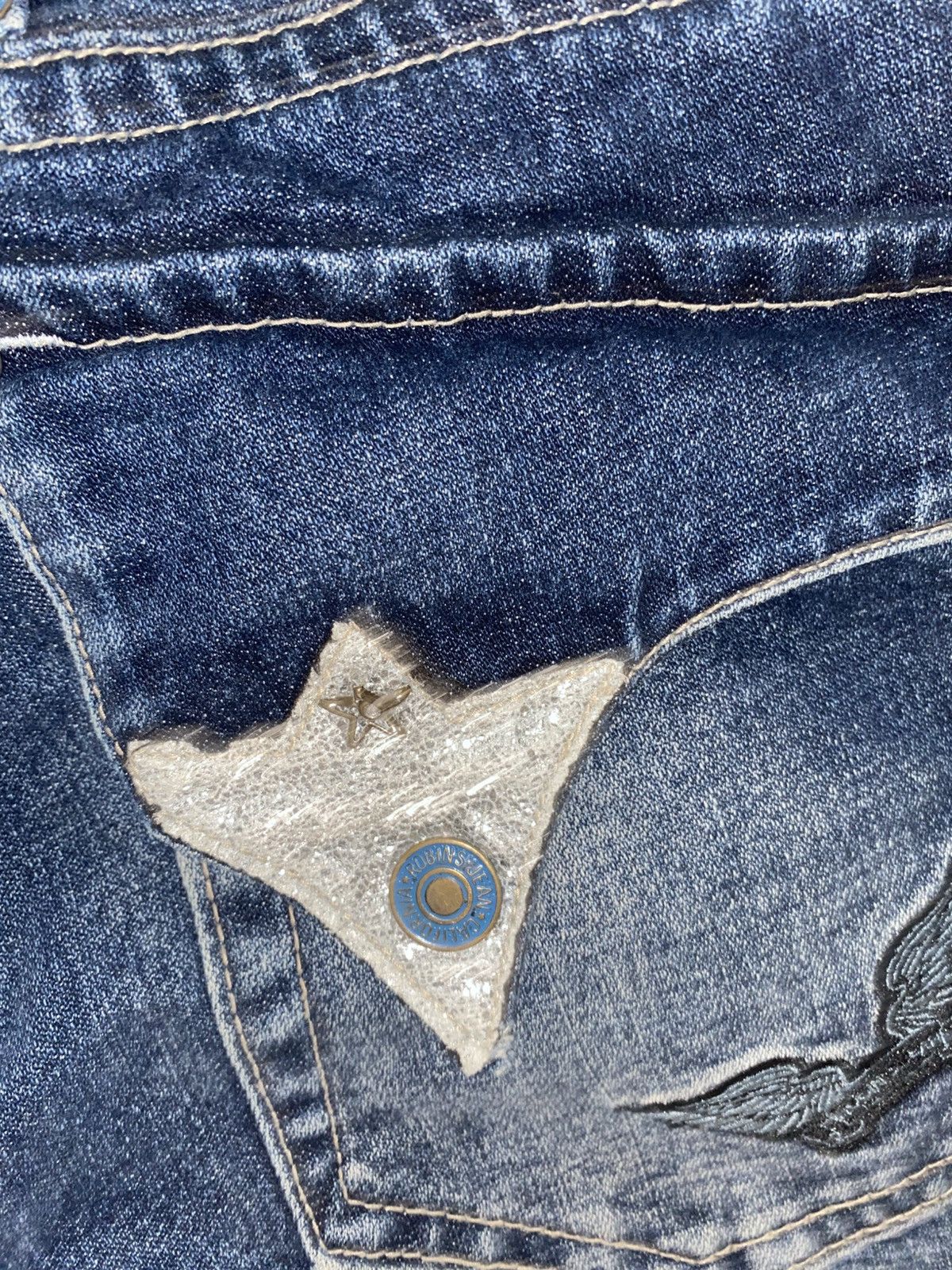 Robins Jeans BEDAZZLED RARE BAGGY ROBIN’S JEANS Size US 42 / EU 58 - 10 Thumbnail