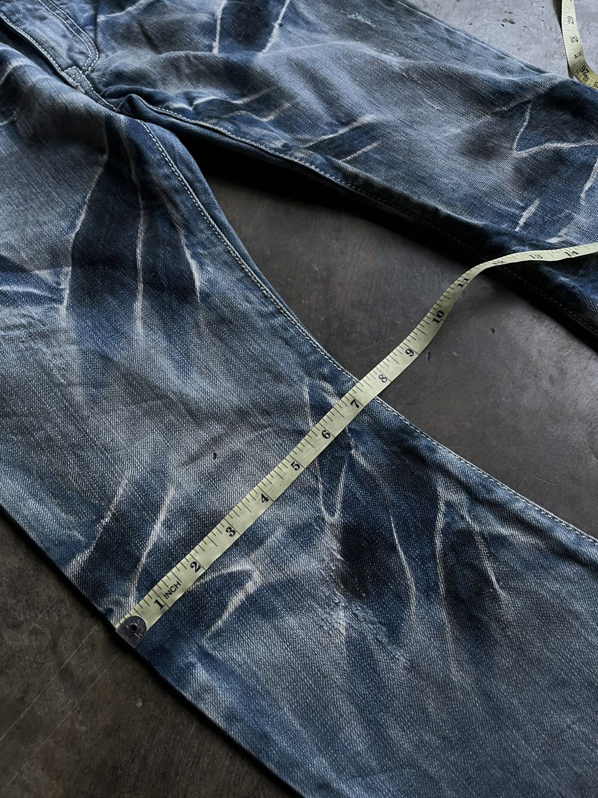 Tornado Mart JAPANESE BUFFALO BOBS DENIM CURVE FLARE FADE PANTS STYLE Size US 30 / EU 46 - 14 Thumbnail