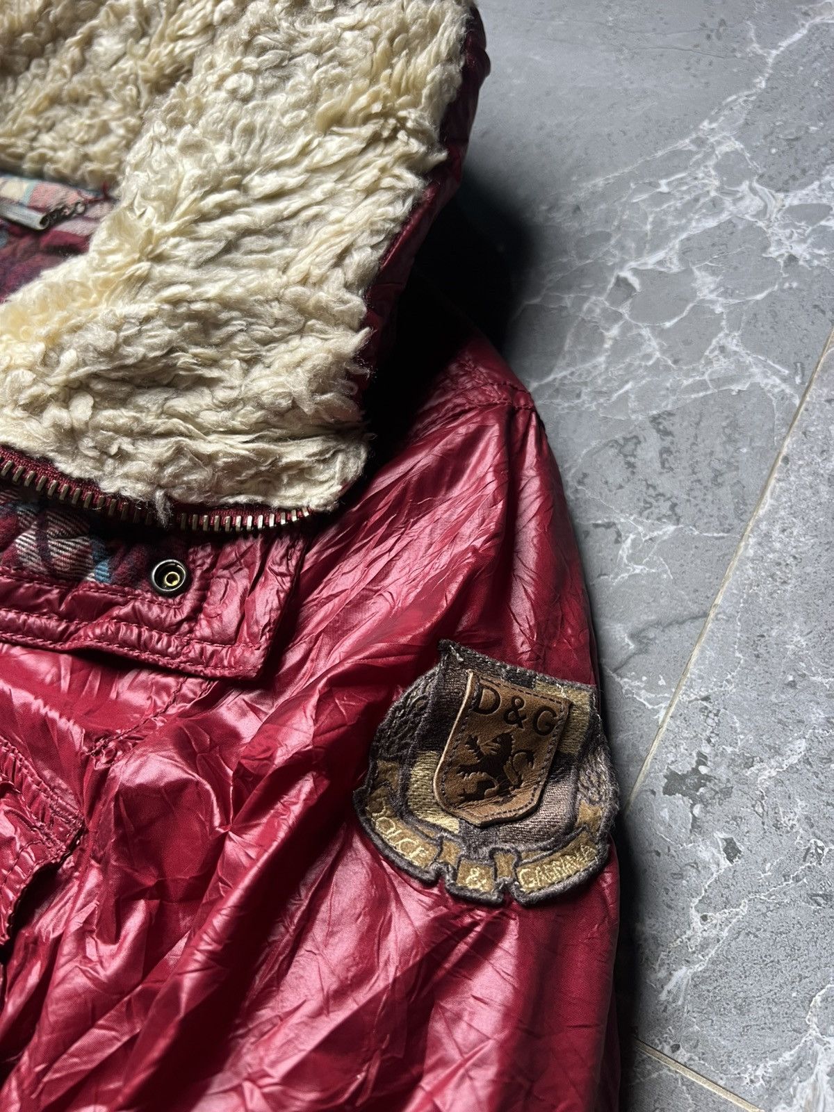 Dolce & Gabbana AW2008 Dolce & Gabbana Red Multi Pockets Cargo Puffer Jacket Size US M / EU 48-50 / 2 - 7 Thumbnail