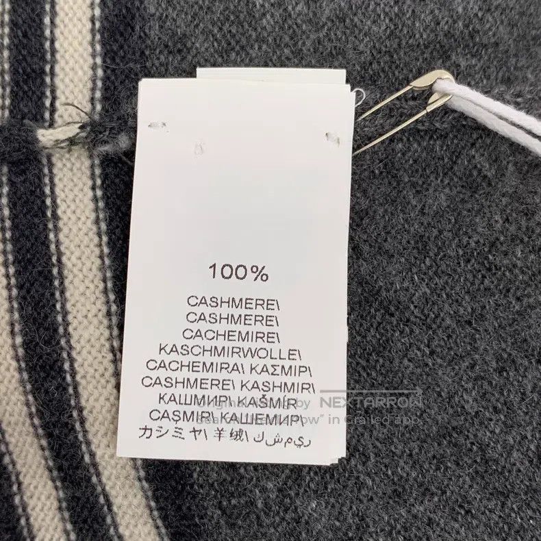 Brunello Cucinelli Brunello Cucinelli Color block striped off-shoulder cashme Size S / US 4 / IT 40 - 6 Thumbnail