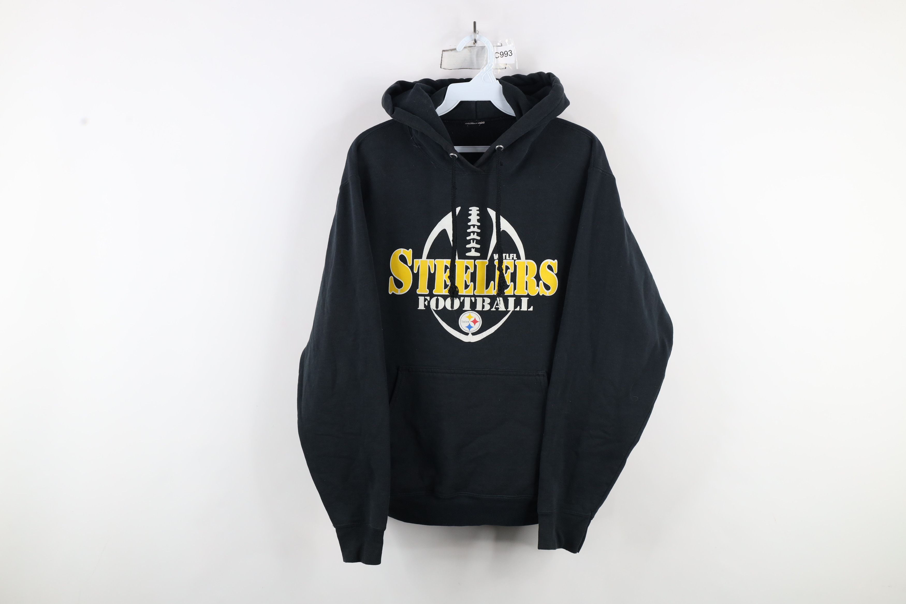 Vintage Vintage Spell Out Pittsburgh Steelers Football Hoodie Black Size US S / EU 44-46 / 1 - 1 Thumbnail