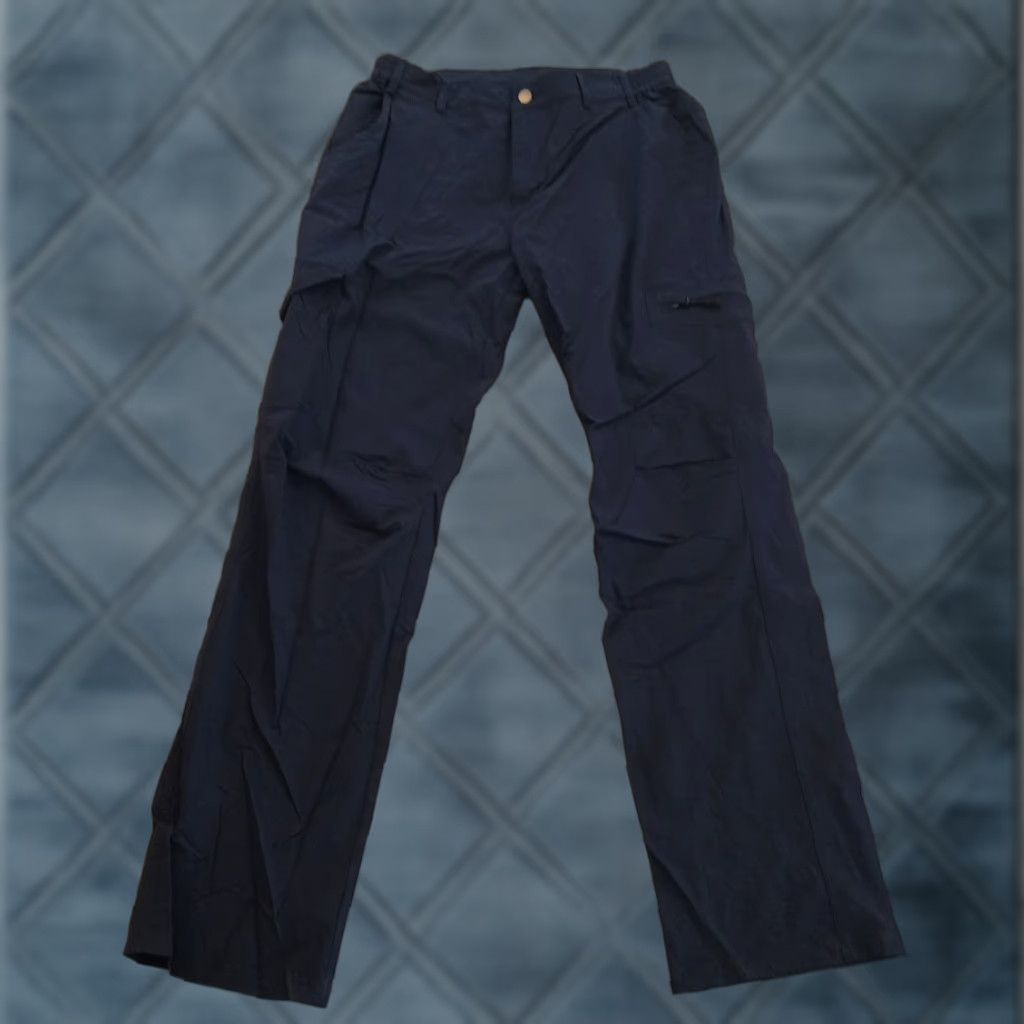 Vintage Nonwe Cargo Pants Mens 32 Blue Nylon Spandex 30x31 Pockets Size US 32 / EU 48 - 1 Thumbnail