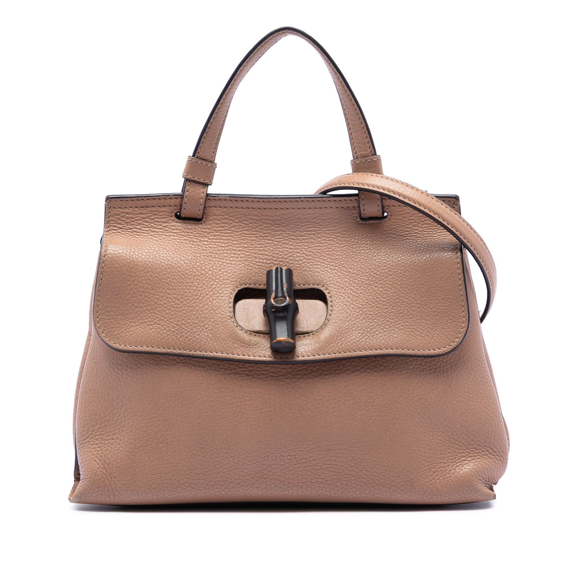 Gucci Small Leather Bamboo Daily Satchel Size ONE SIZE - 1 Thumbnail