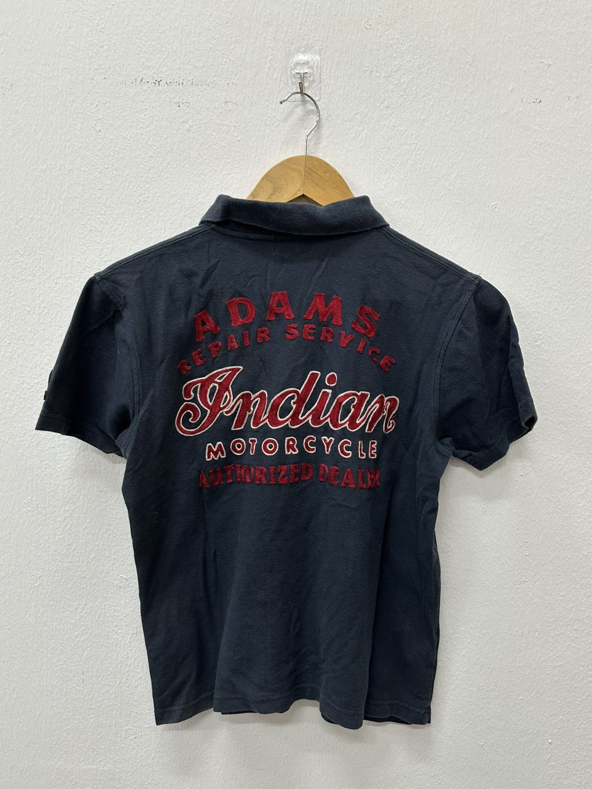 Indian Motorcycle 2000's Indian Motocycle " Adams Repair Service " Polo Shirt Size US XS / EU 42 / 0 - 1 Thumbnail