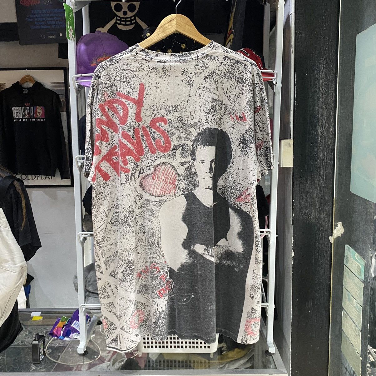 Band Tees × Vintage RARE Vintage 80s-90s Randy Travis Full print Graphic T Shirt Size US XXL / EU 58 / 5 - 2 Thumbnail