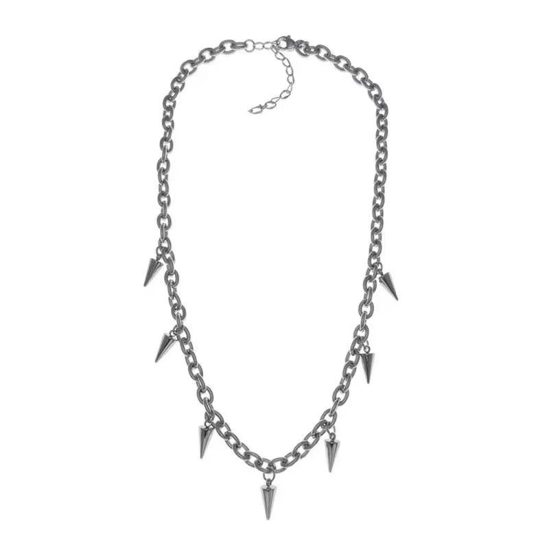 Other Punk Studded Rivet Spikes Necklace Size ONE SIZE - 2 Thumbnail