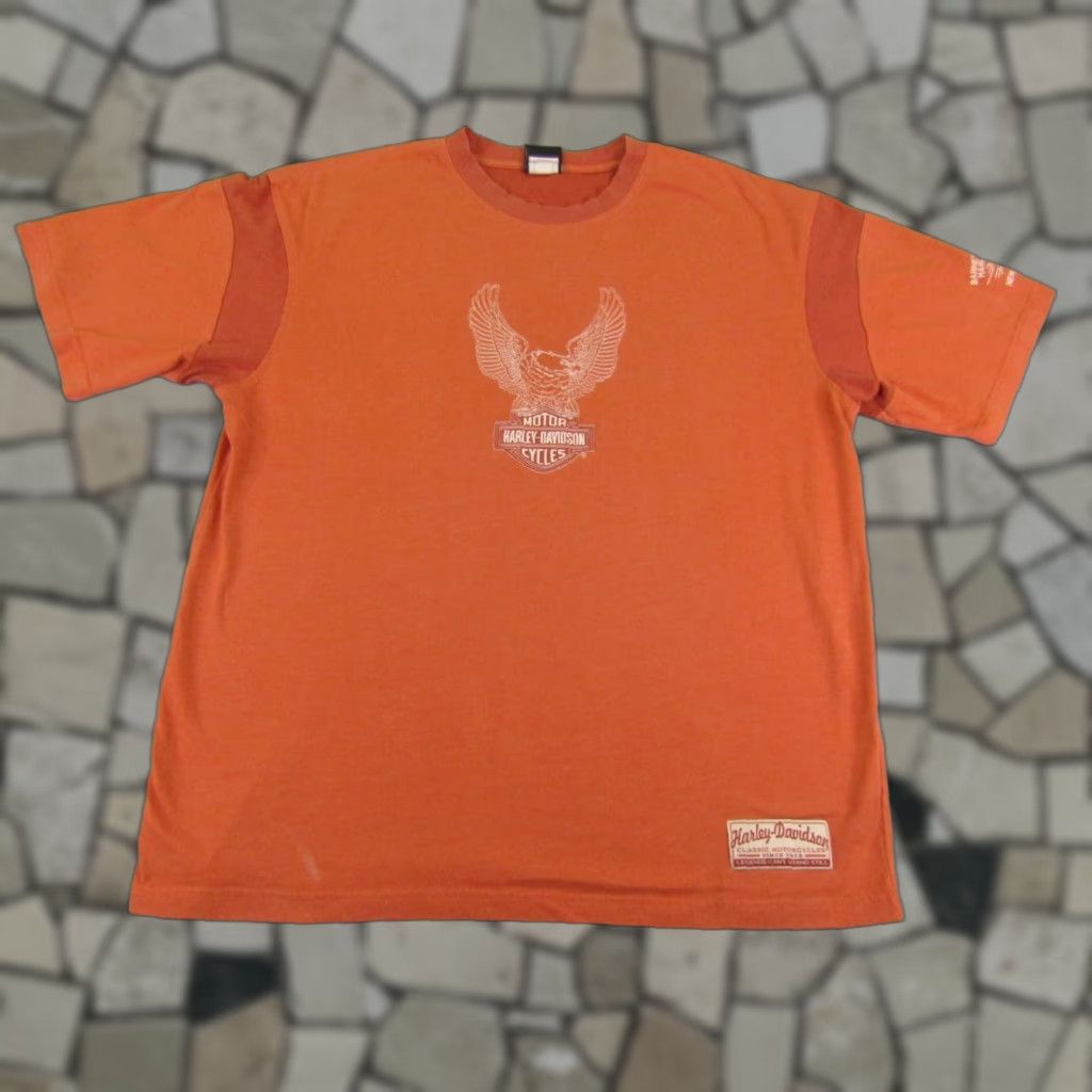 Harley Davidson Harley-Davidson Shirt XL Gray Motorcycle Biker Eagle Logo Mens T-Shirt Short Sleeve Crew Neck Cotton Polyester NM Barnetts Las Cruces NM ^ Size US XL / EU 56 / 4 - 1 Thumbnail