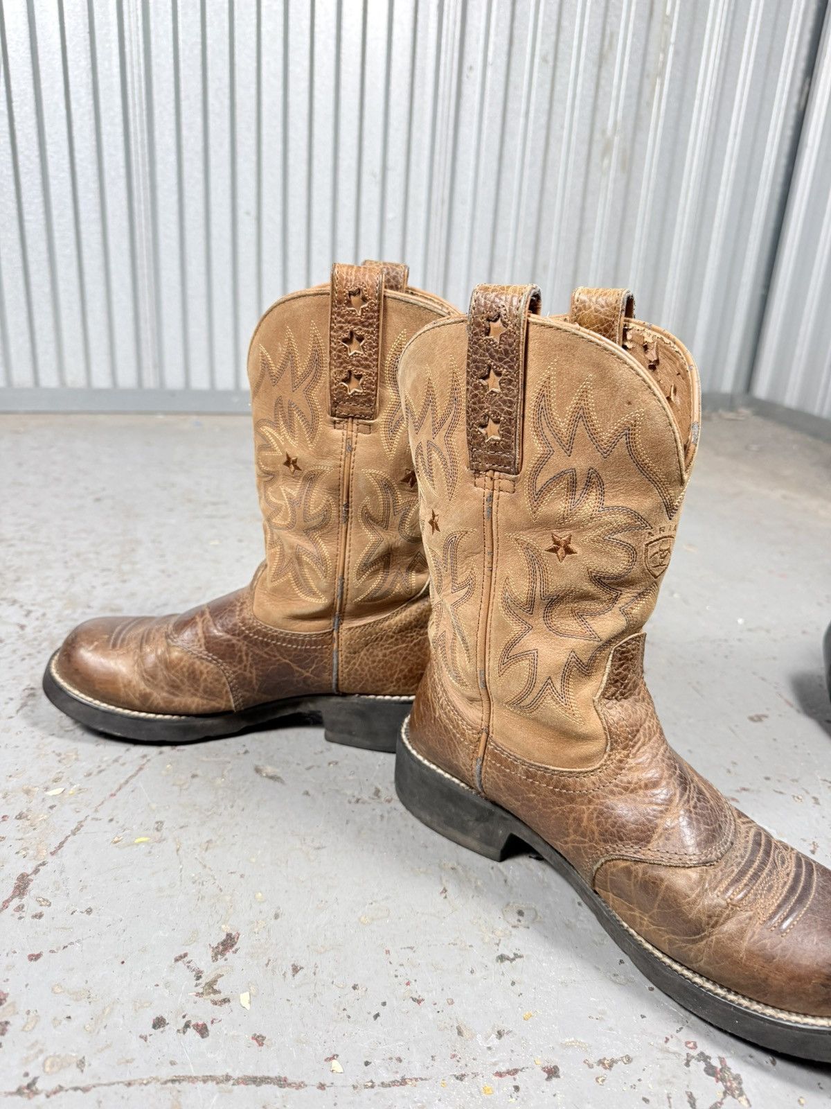 Ariat 2000s Ariat Round Toe Cowboy Boots Size US 8.5 / EU 41-42 - 9 Thumbnail