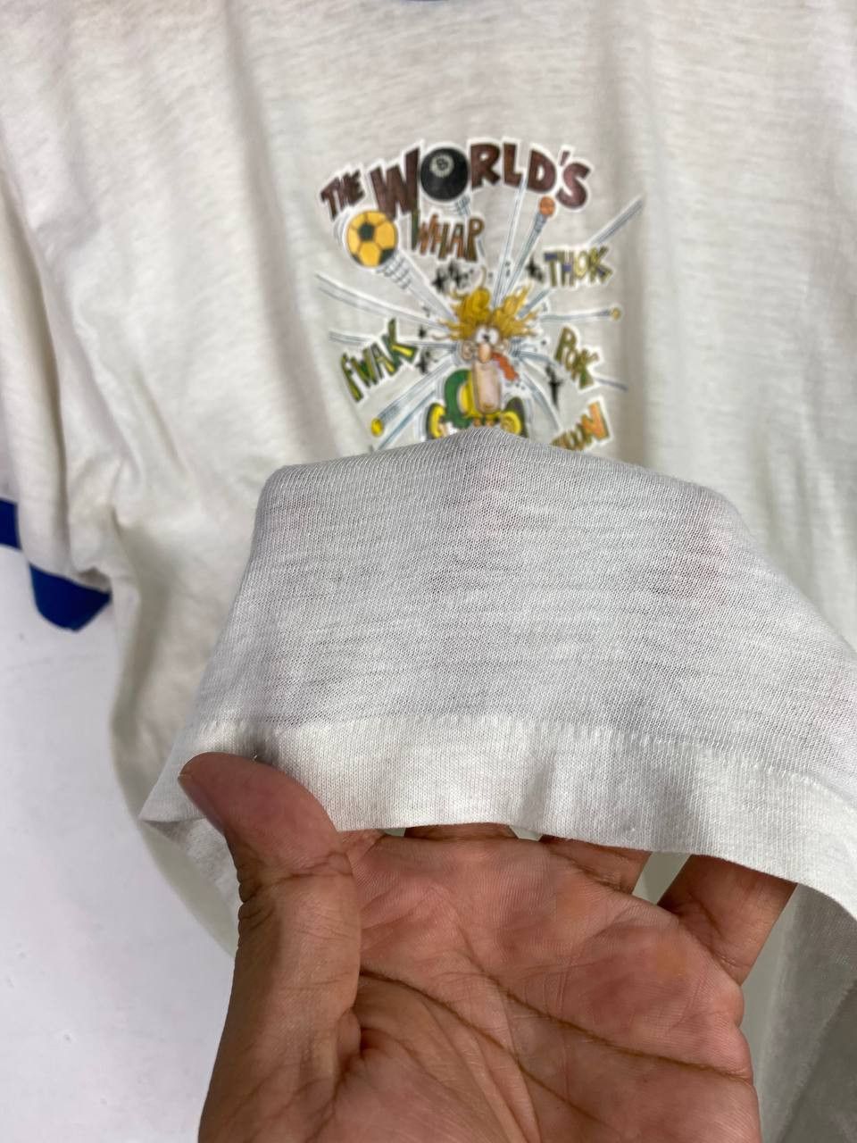 Vintage vintage greatest athlete iron on ringer tee by d. martin Size US XL / EU 56 / 4 - 9 Thumbnail