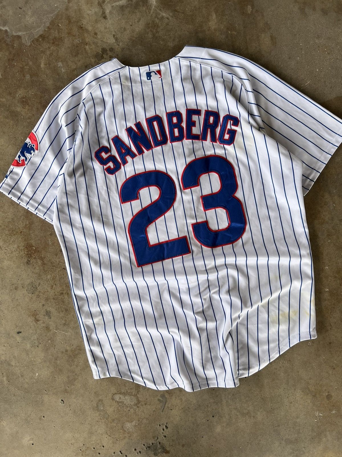 Vintage Vintage MLB Chicagos Cubs Ryan Sandberg Baseball Jersey Size US XL / EU 56 / 4 - 2 Thumbnail