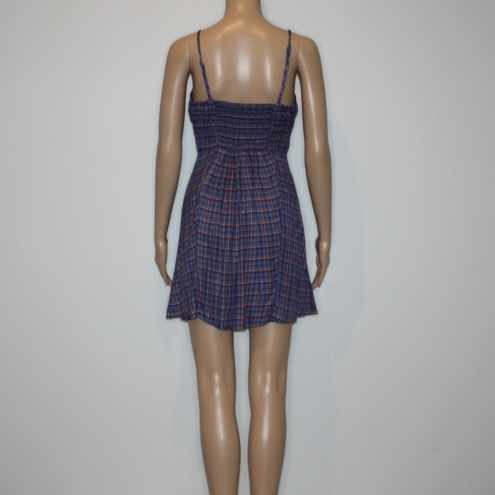 Urban Outfitters BDG Kamaryn Tie Front Plaid Minidress Dress in size XS Size XS / US 0-2 / IT 36-38 - 7 Thumbnail