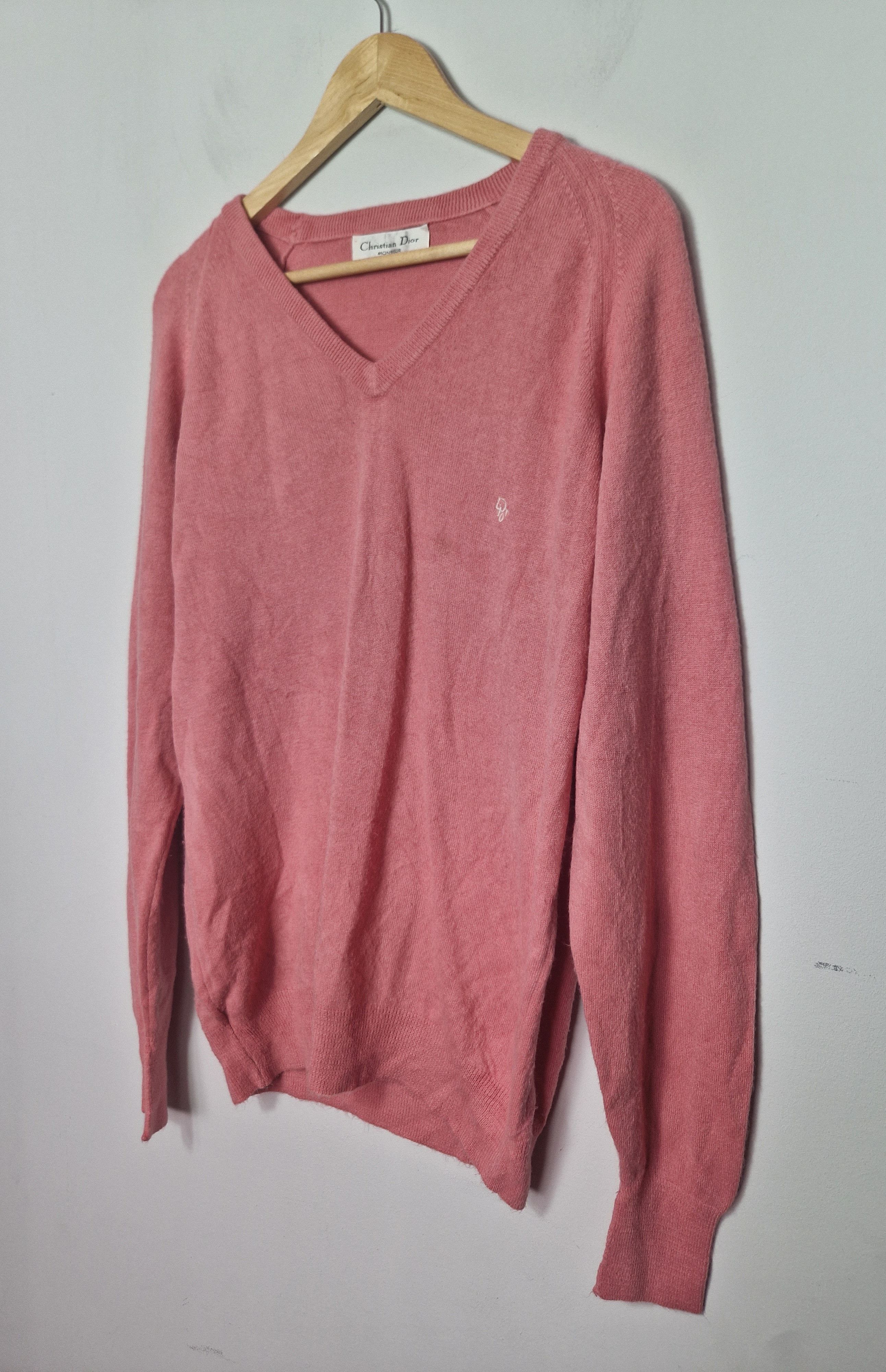 Dior × Hedi Slimane Dior vintage pink sweater Size US XL / EU 56 / 4 - 2 Thumbnail