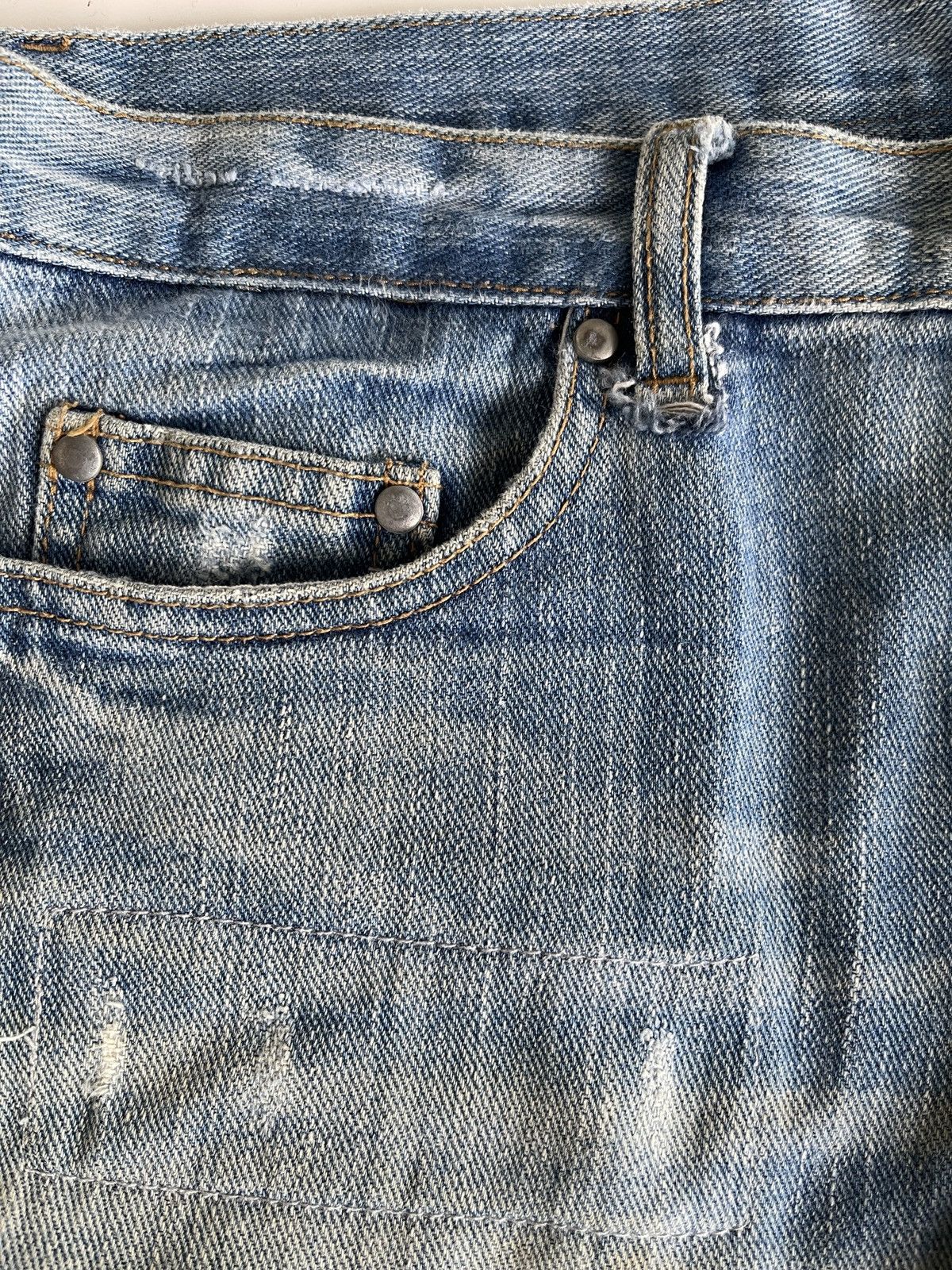 Japanese Brand Tokyo Rush Distressed Boro Flare Denim Size US 32 / EU 48 - 13 Thumbnail