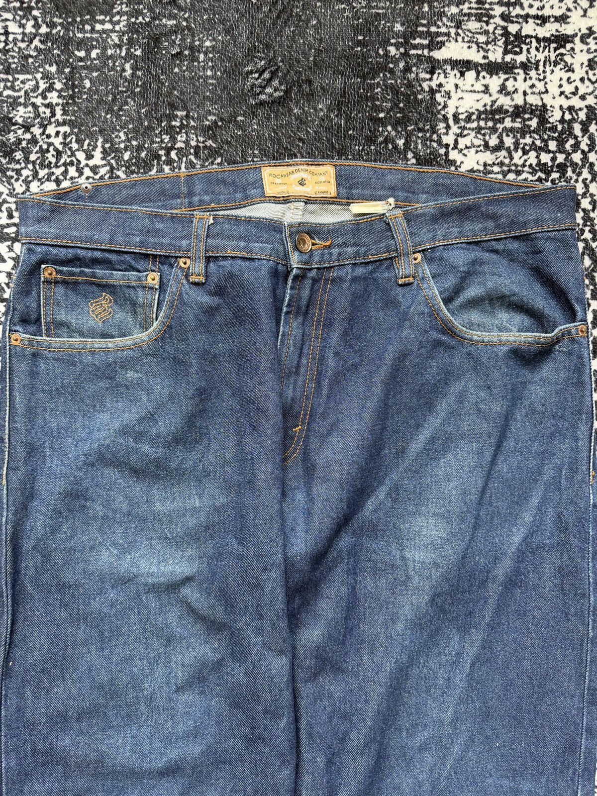 Rocawear Vintage Y2K Rocawer Baggy Denim Pants Size US 38 / EU 54 - 3 Thumbnail