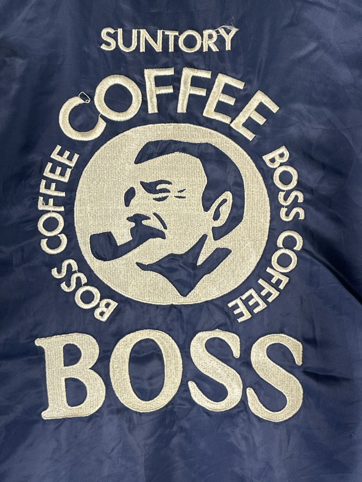 Japanese Brand × Vintage Vintage Suntory Boss Coffe Big Logo Embroidery Bomber Jacker Size US M / EU 48-50 / 2 - 11 Thumbnail