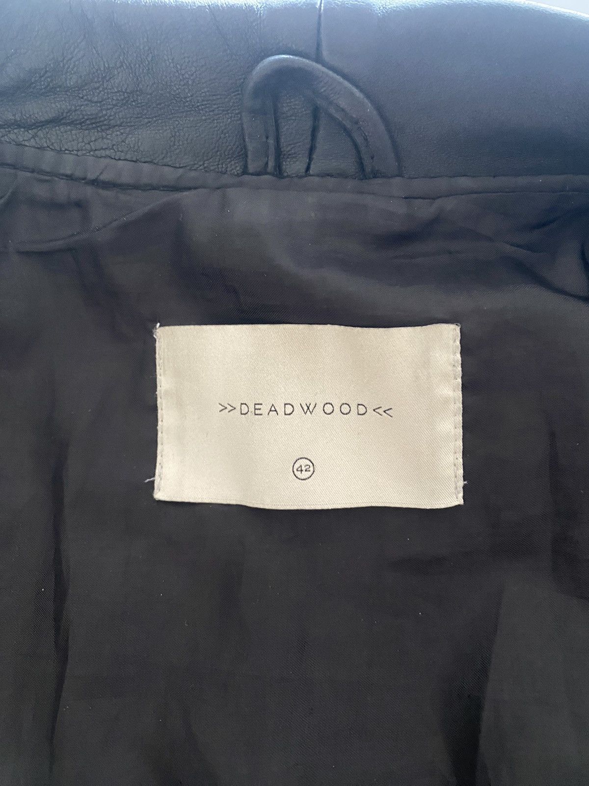 Deadwood × Vintage Recycled Leather Moto jacket Size US M / EU 48-50 / 2 - 3 Thumbnail