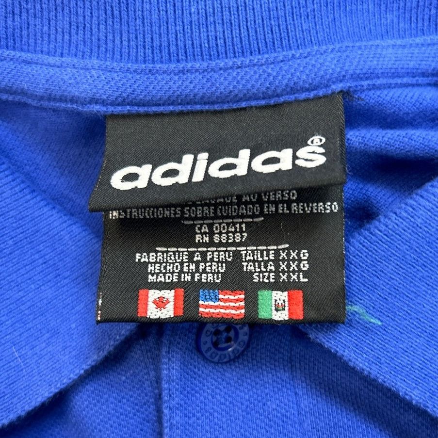 Adidas Adidas Mens 2XL Blue Short Sleeve Collared Polo Shirt Size US XXL / EU 58 / 5 - 4 Thumbnail