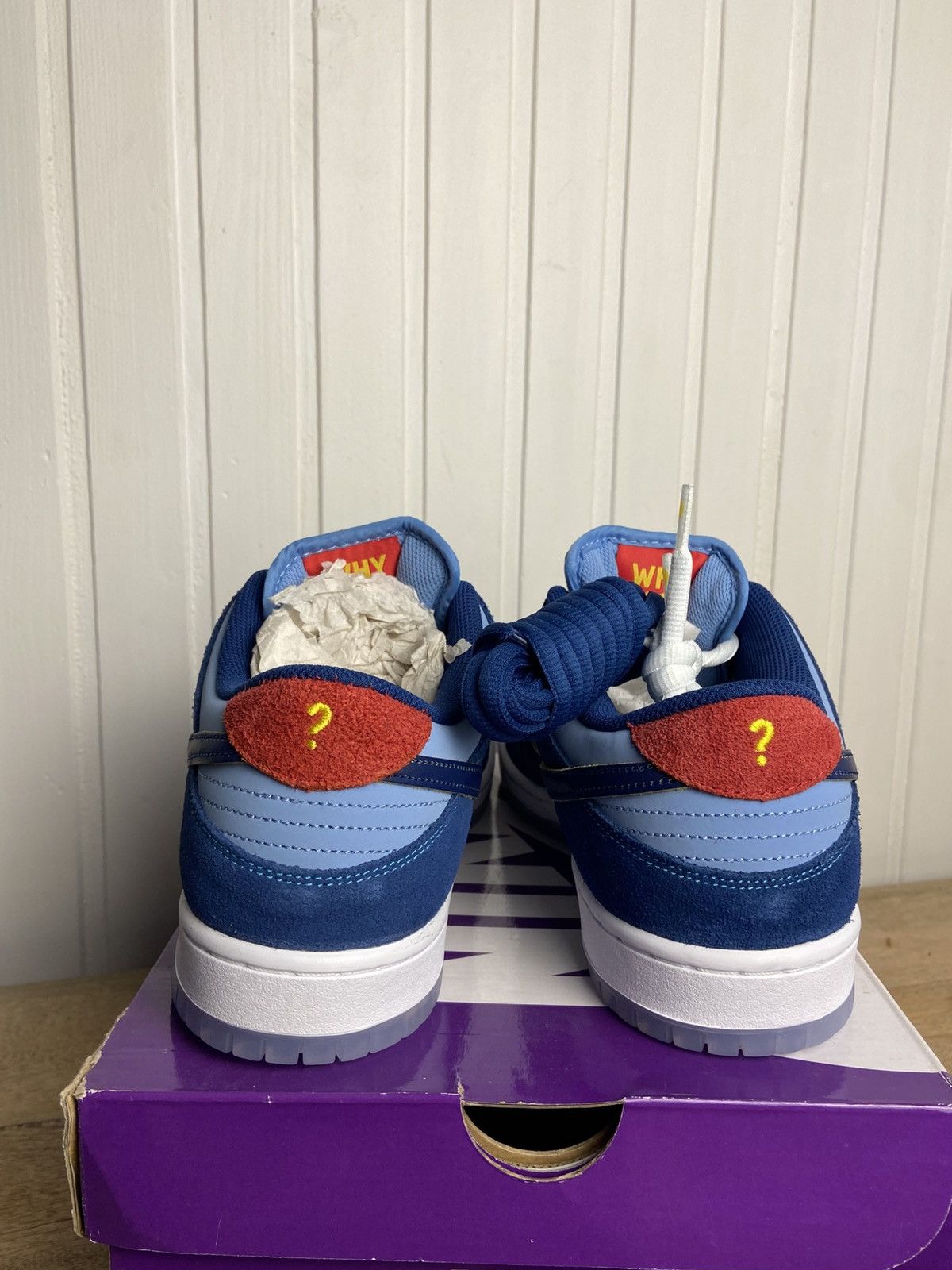 Nike New Nike SB Dunk Low Pro "Why So Sad?" Size 11,5US Size US 11.5 / EU 44-45 - 6 Thumbnail