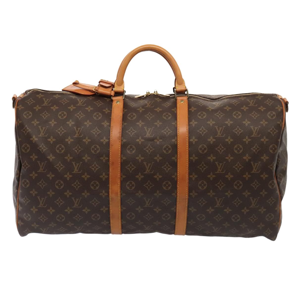 Louis Vuitton Keepall Bandoulière 60 Brown Canvas Travel Bag (Pre-Owned) Size ONE SIZE - 1 Thumbnail
