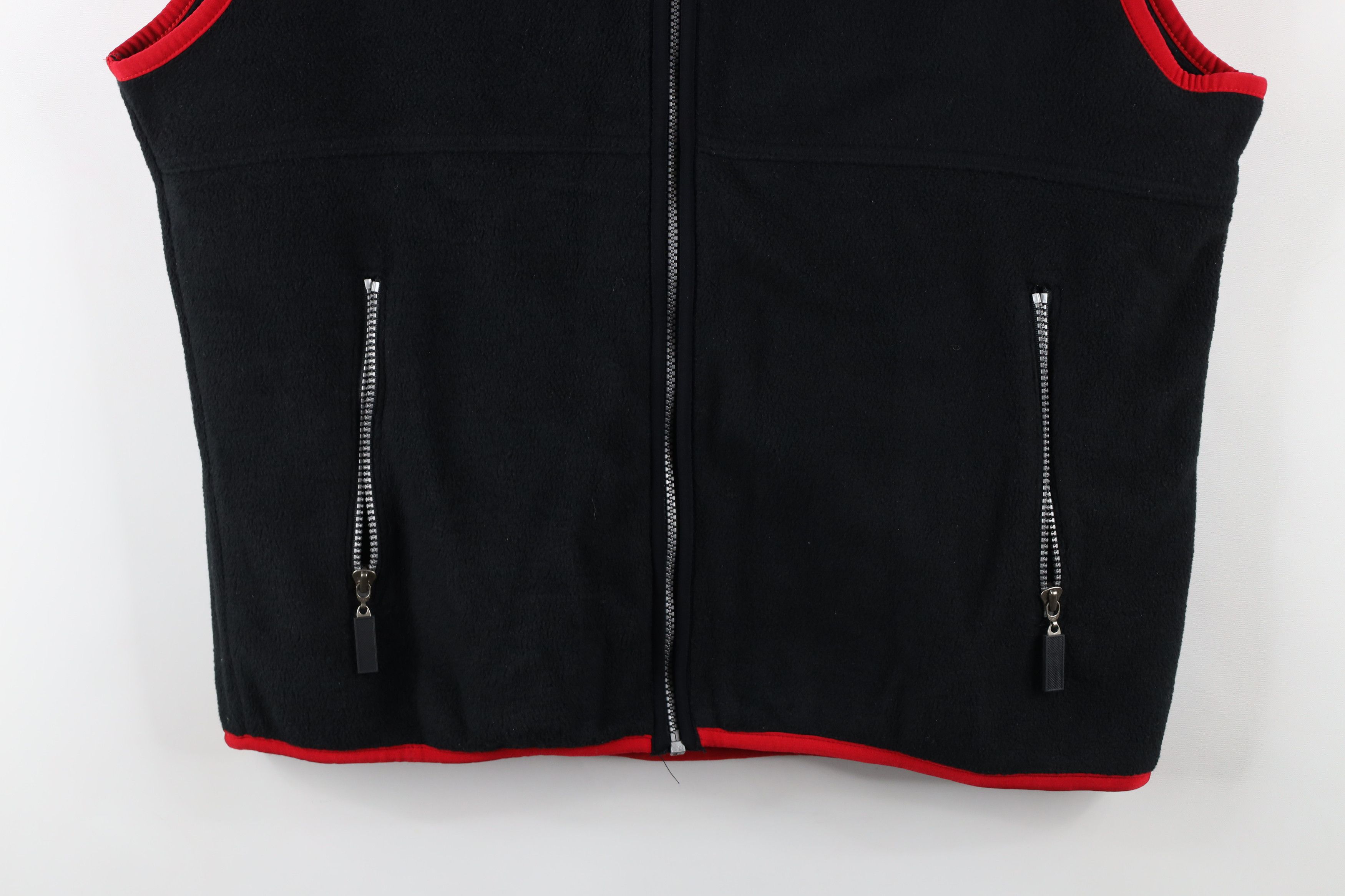 Marlboro × Vintage Vintage 90s Marlboro Full Zip Fleece Vest Jacket Black Size US L / EU 52-54 / 3 - 3 Thumbnail