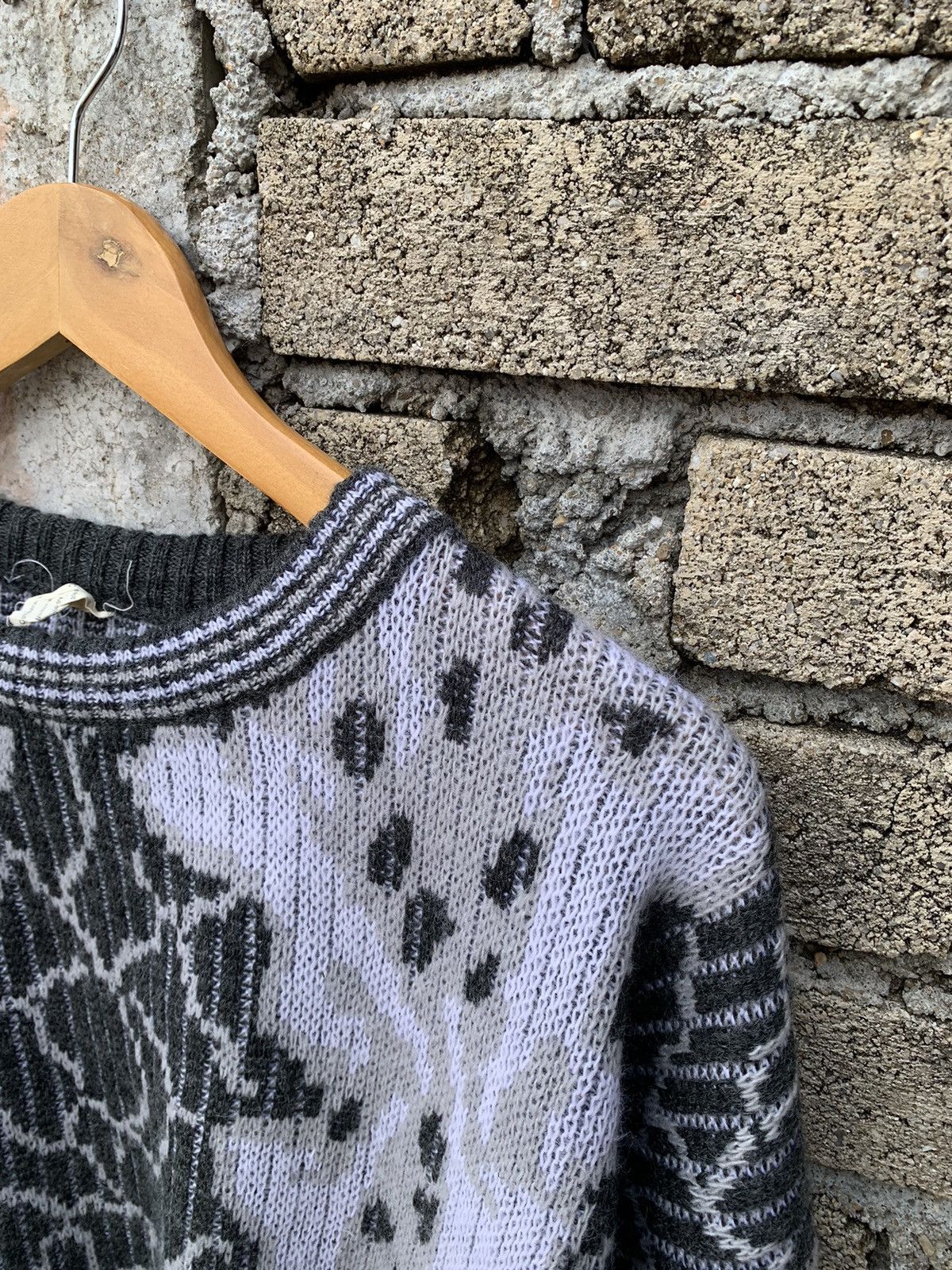 Vintage Crazy Vintage Abstract pattern knit sweatshirt multicolour Size US XL / EU 56 / 4 - 6 Thumbnail