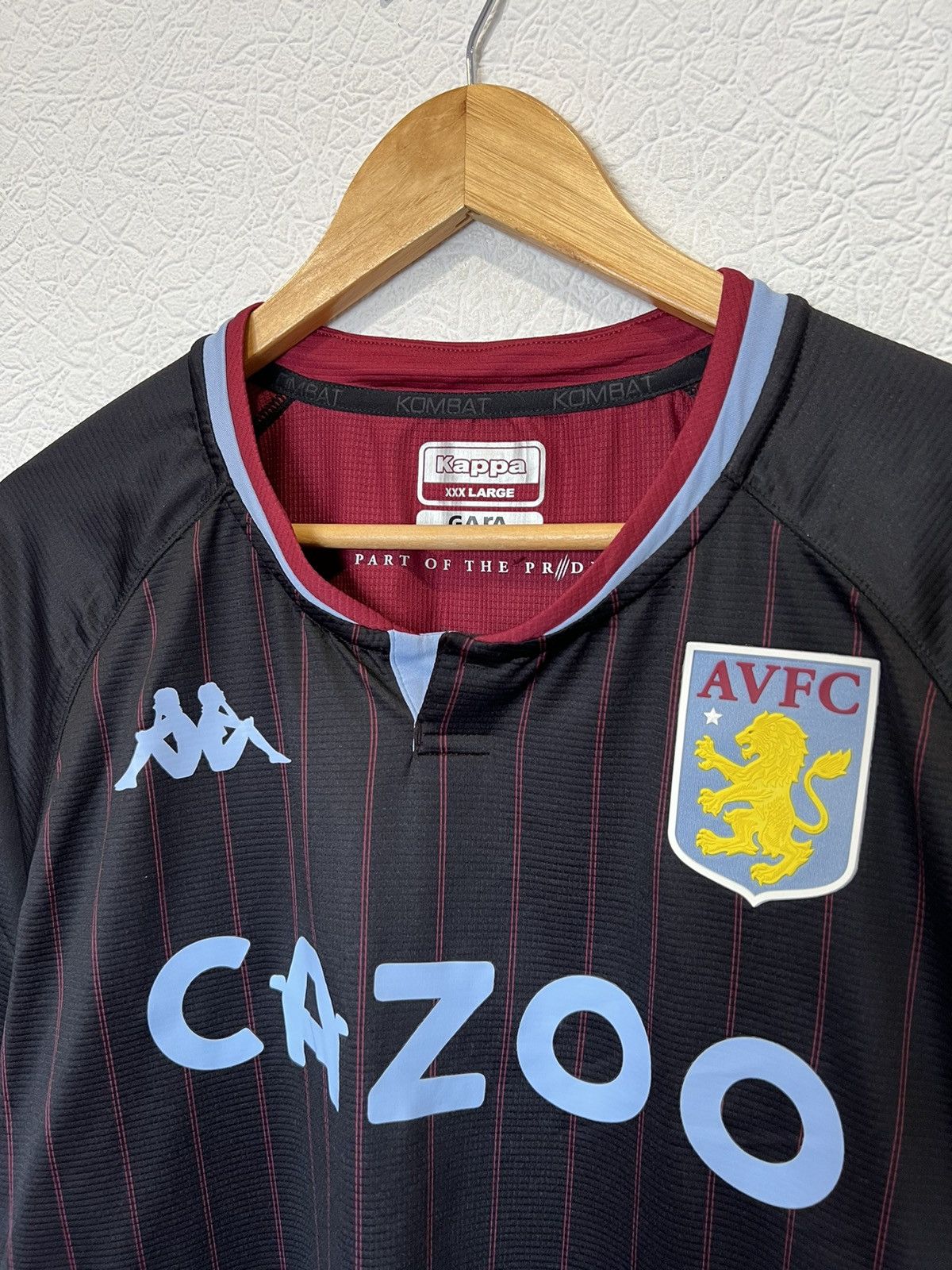 Kappa DAVIES Kappa Aston Villa 2020/2021 Away Kit Soccer Jersey Size US XXL / EU 58 / 5 - 3 Thumbnail