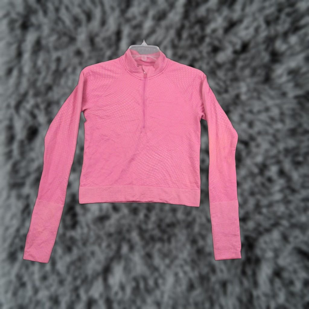 Lululemon Lululemon Shirt Womens L Pink Swiftly Tech 1/4 Zip Thumbholes Running Top Size L / US 10 / IT 46 - 1 Thumbnail