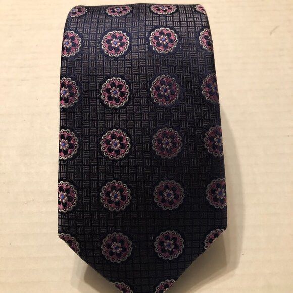 Jos. A. Bank Jos.a.bank men's new charcoal silk tie 3" X 59" Size ONE SIZE - 2 Thumbnail