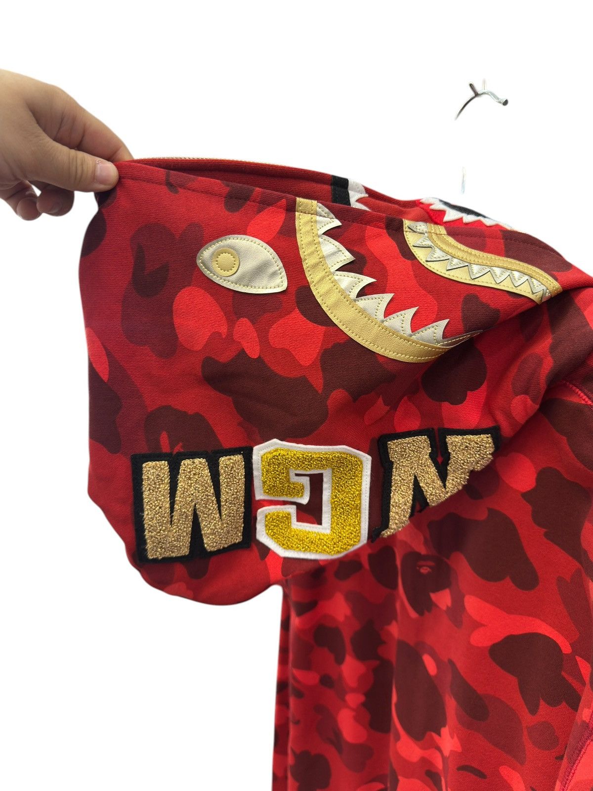 Bape Bape Shark Double Hood Zip Up Hoodie Size US XL / EU 56 / 4 - 3 Thumbnail