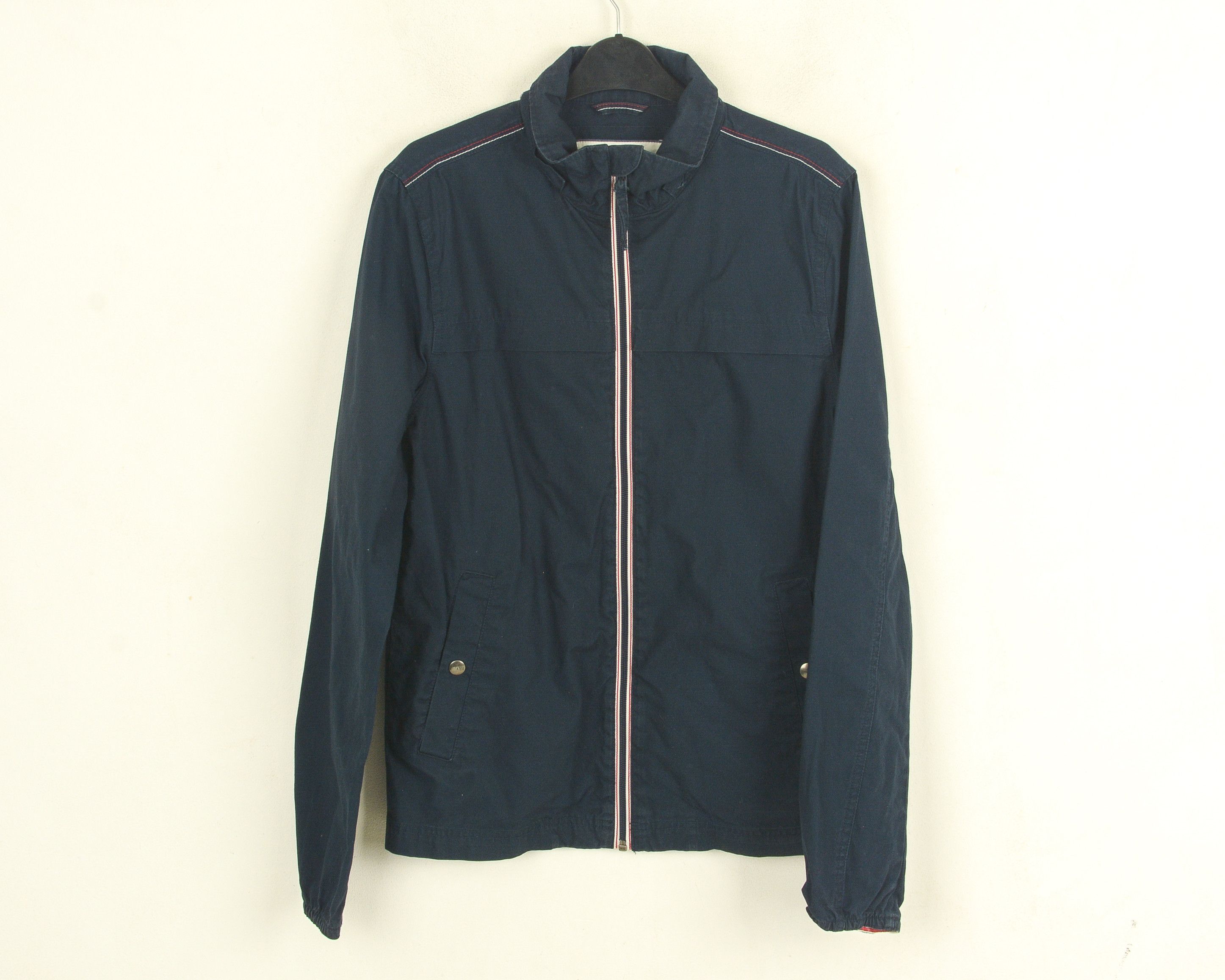 Tommy Hilfiger × Tommy Jeans Women's S Denim Coat Jacket EU 36 Navy Cotton Ladies Bomber Size S / US 4 / IT 40 - 1 Thumbnail