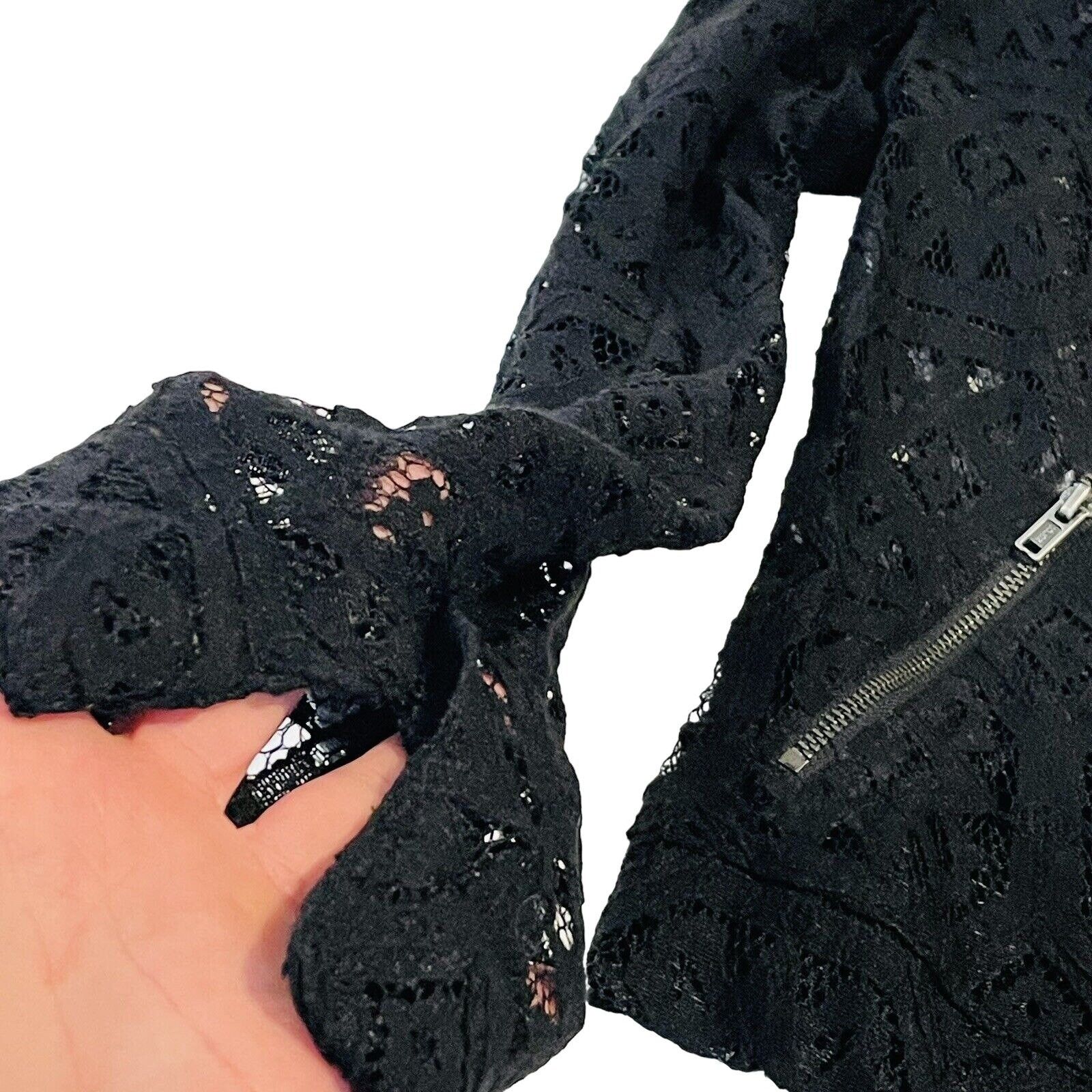 Other INC International Concepts Women's Deep Black Lace Jacket Size XS / US 0-2 / IT 36-38 - 7 Thumbnail