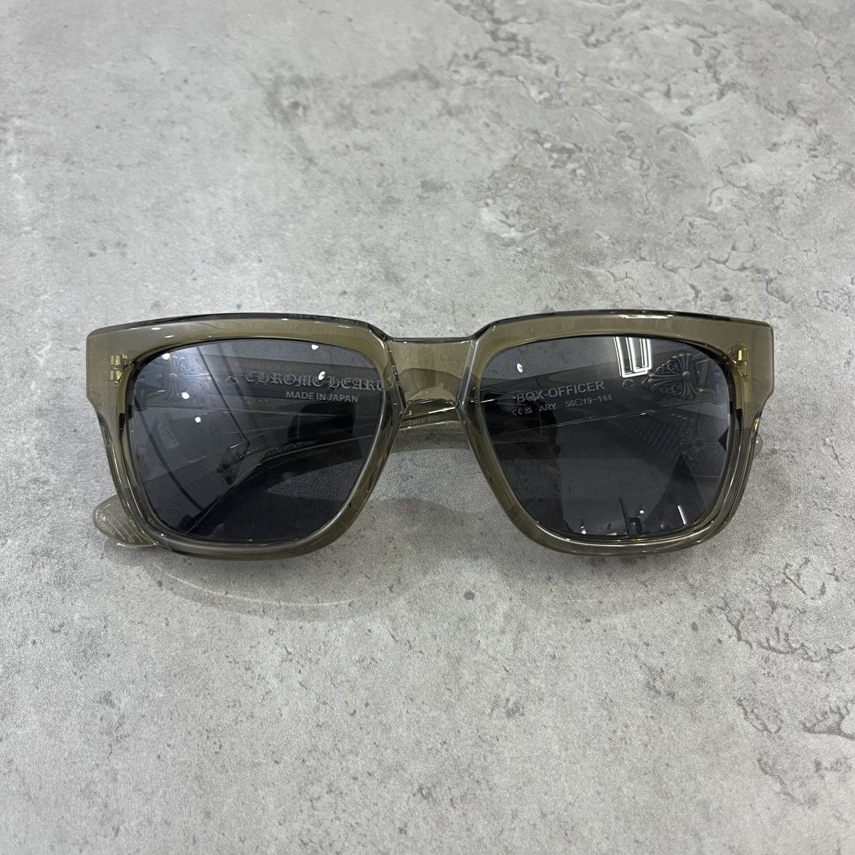 Chrome Hearts Chrome Hearts BOX-OFFICER Olive Green Sunglasses Size ONE SIZE - 7 Thumbnail