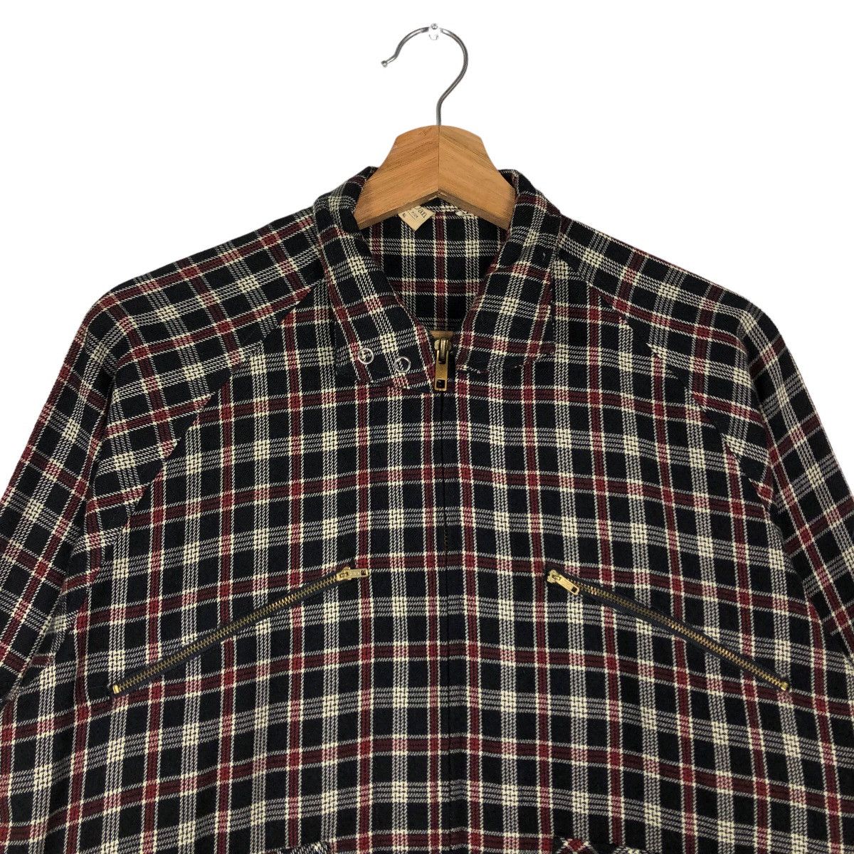 Japanese Brand 🔥Vintage Tartan Design Bomber Jacket Johni Dan Issey Miyake Size US M / EU 48-50 / 2 - 2 Thumbnail