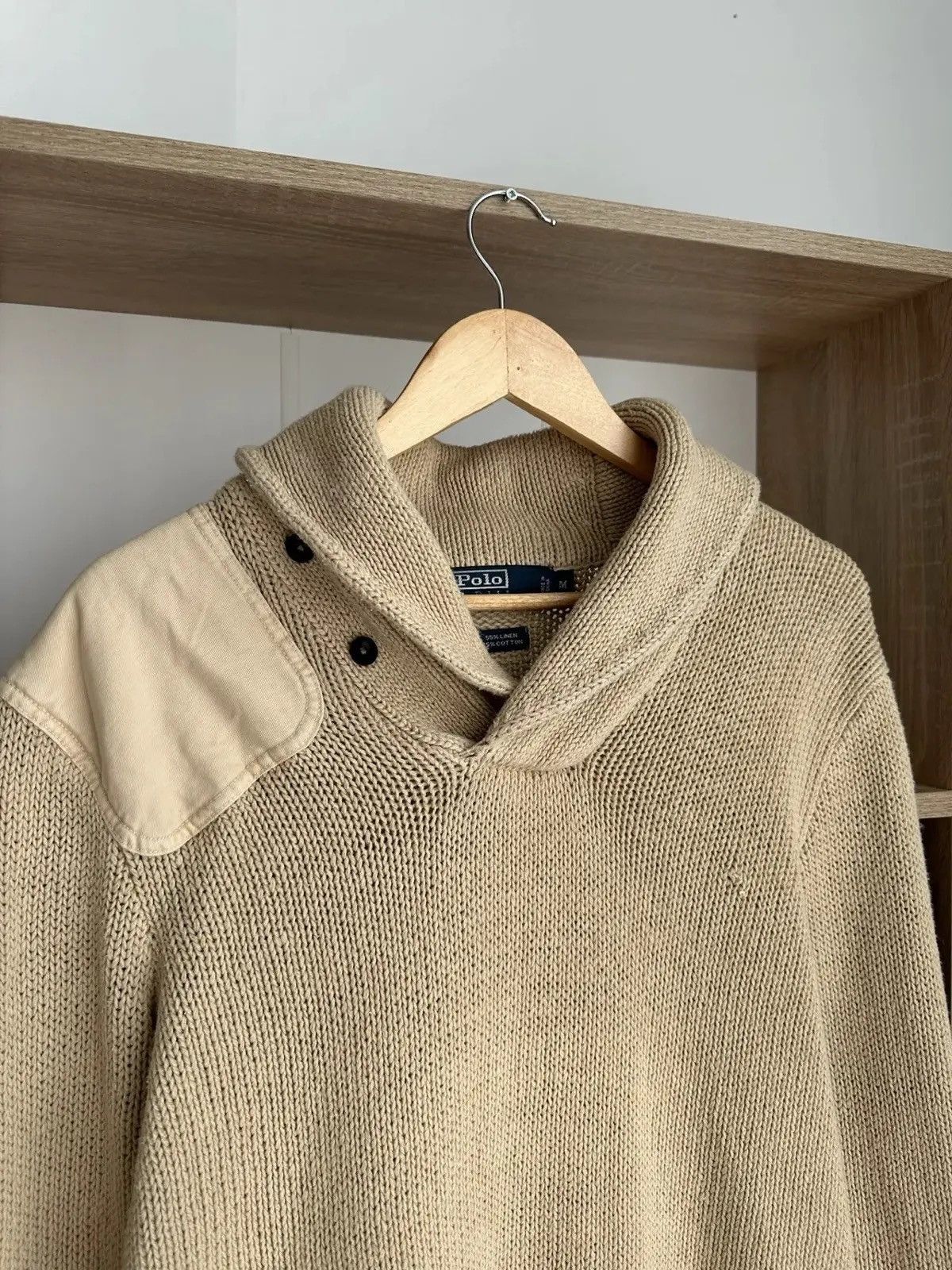 Polo Ralph Lauren Vintage Knit Polo Ralph Lauren Beige Sweater Size US M / EU 48-50 / 2 - 7 Thumbnail