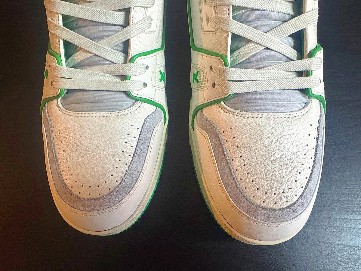 Louis Vuitton Louis Vuitton green trainer sneaker Size US 10 / EU 43 - 6 Thumbnail