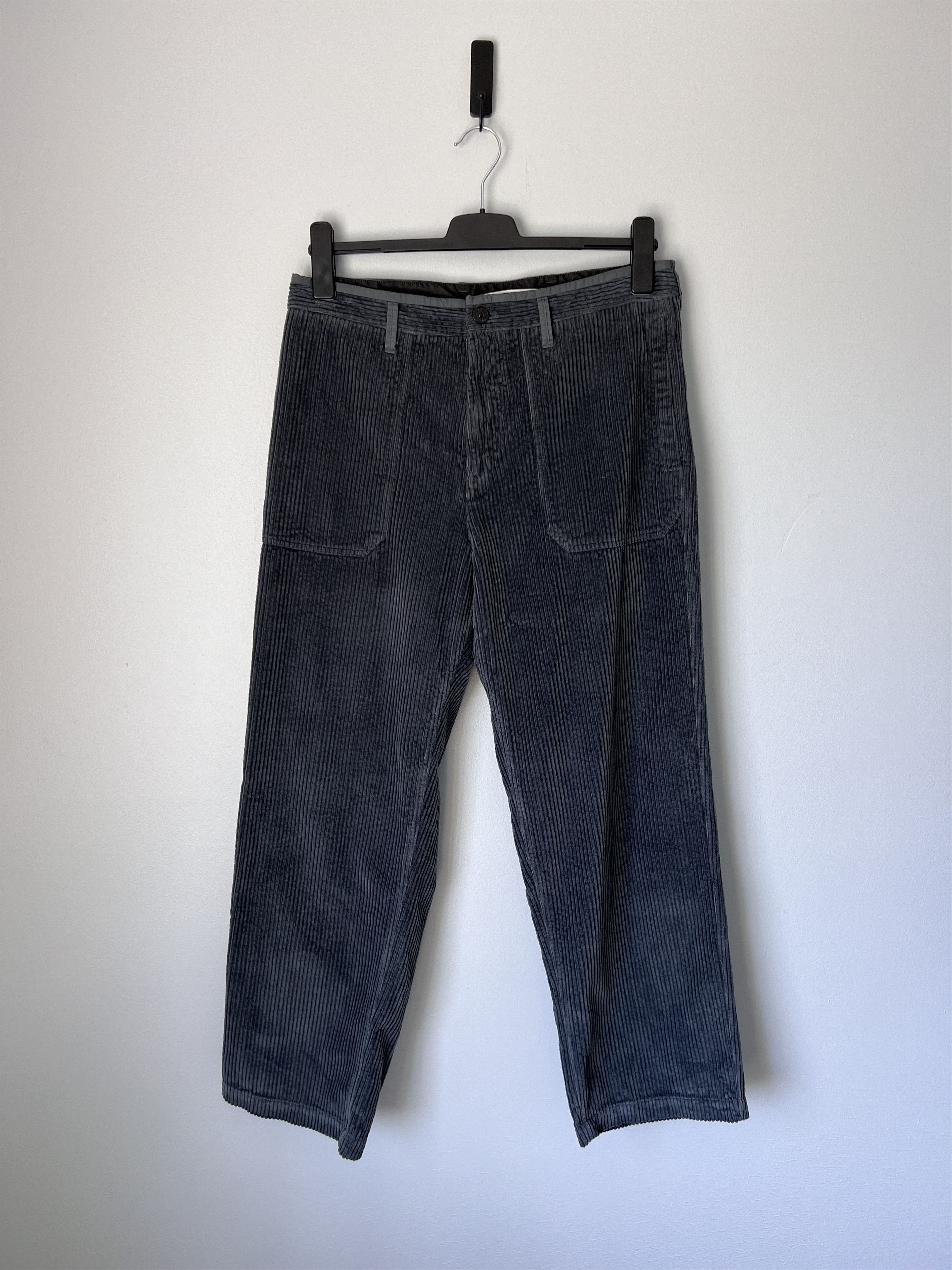 Stone Island Corduroy Fatigue Pants in Black