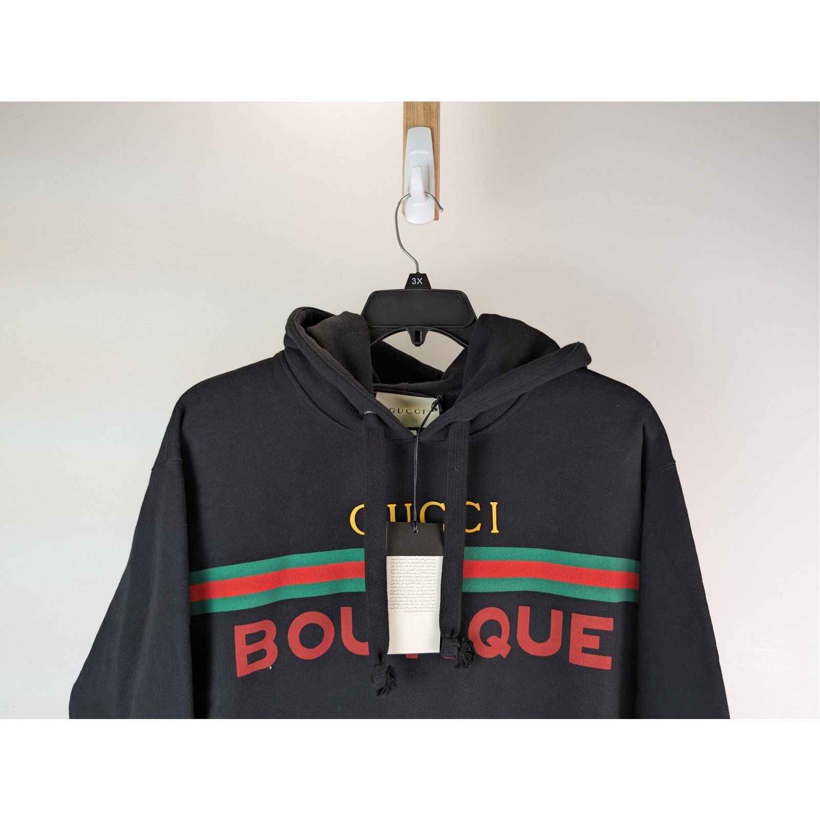 Gucci o1rshd1 Boutique Print Sweatshirt Hoodie in Black Size US M / EU 48-50 / 2 - 3 Thumbnail