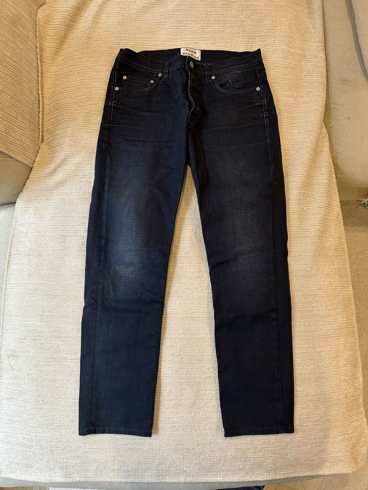 Acne Studios Acne Studios Town Twilight Denim Jeans Dark Size US 31 - 1 Thumbnail