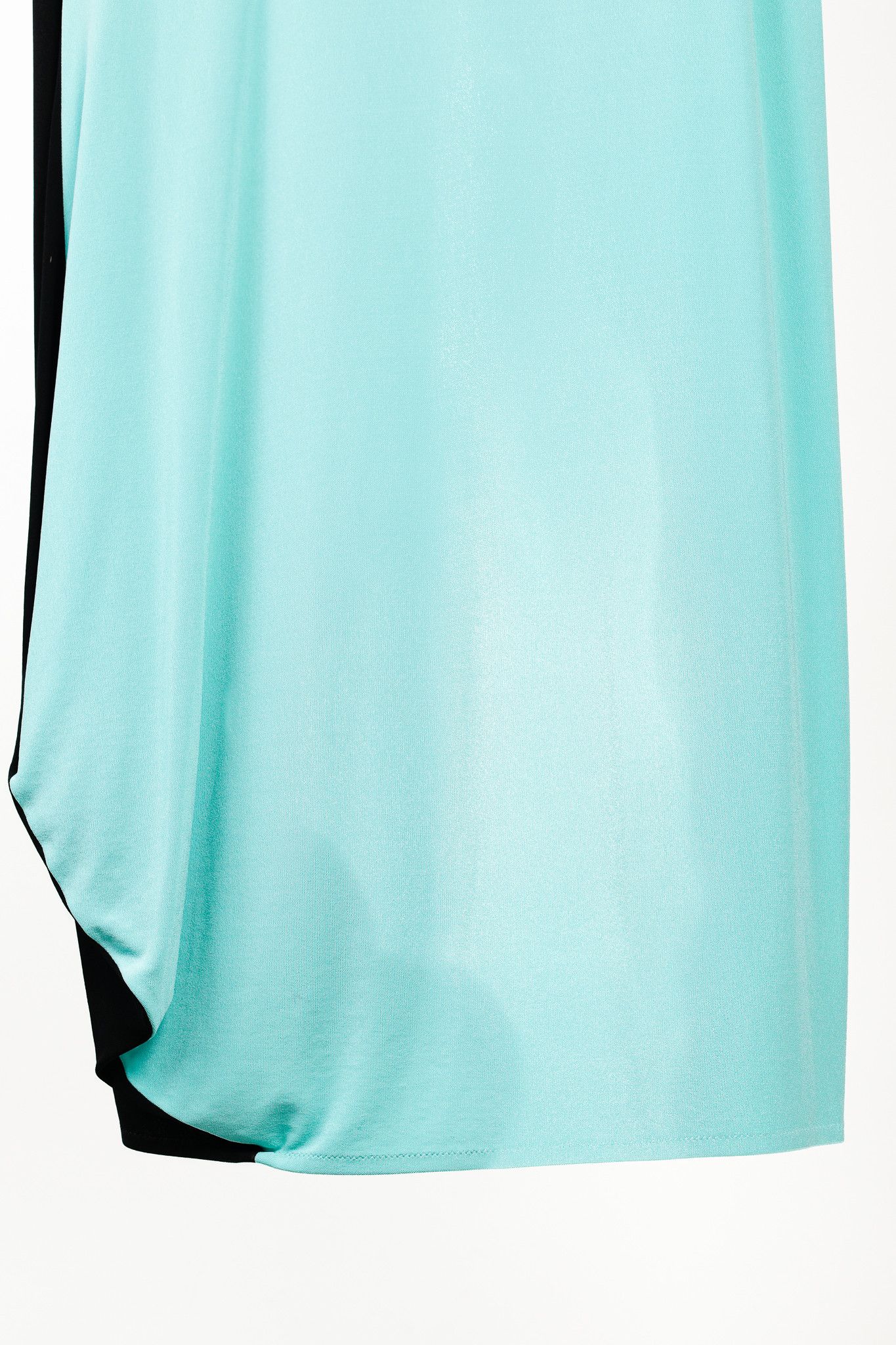 Marie Saint Pierre Marie Saint Pierre Black & Teal Colour-Block Maxi Dress Size L / US 10 / IT 46 - 6 Thumbnail
