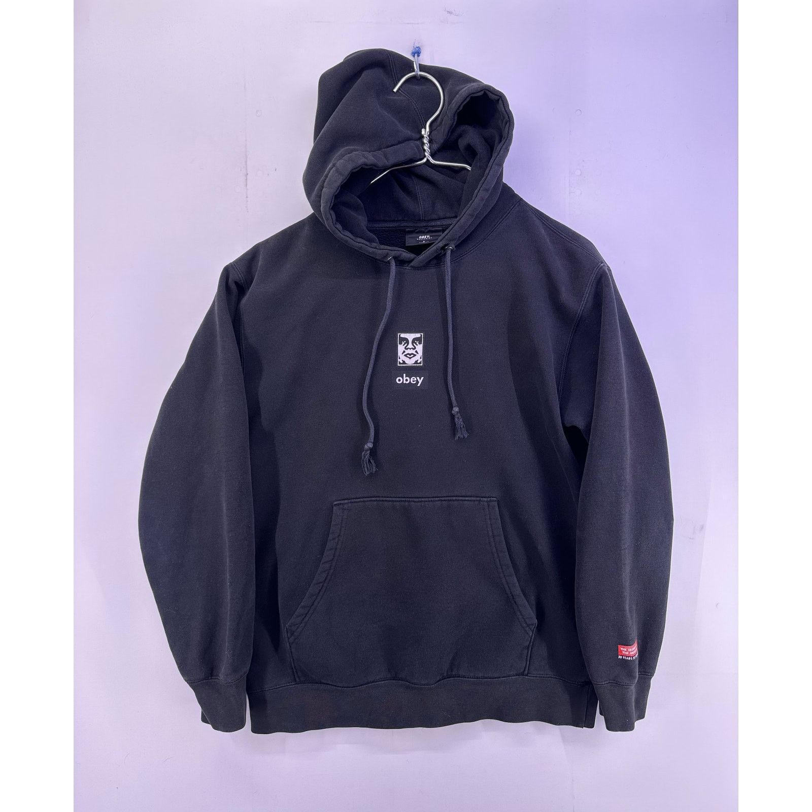 Obey OBEY Worldwide Black Hoodie White Print Size Small Size US S / EU 44-46 / 1 - 1 Thumbnail