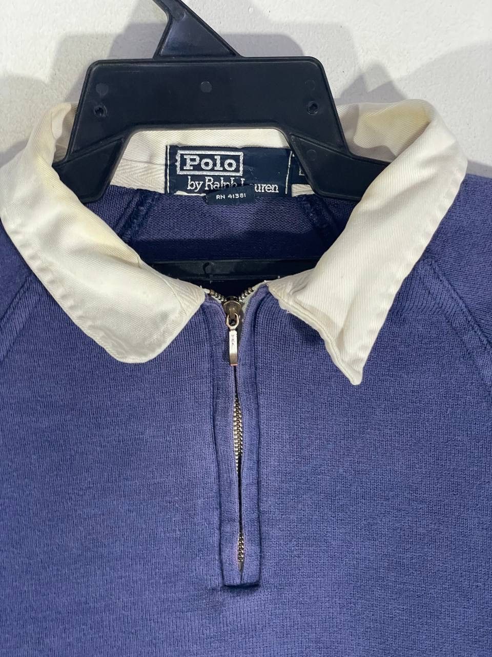 Polo Ralph Lauren Vintage 90s polo half zipper rugby shirts size L Size US L / EU 52-54 / 3 - 5 Thumbnail