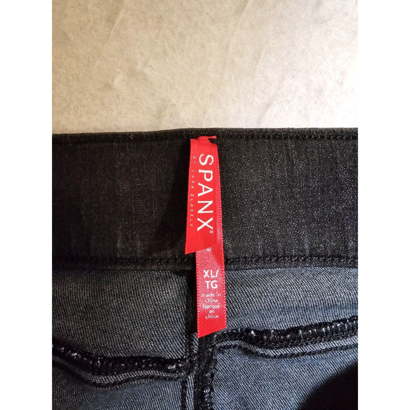 Spanx Spanx Jeans Black Stretch Denim Pull On High Rise Skinny Ankle Jegging Womens XL Size 40" / US 18 - 4 Thumbnail