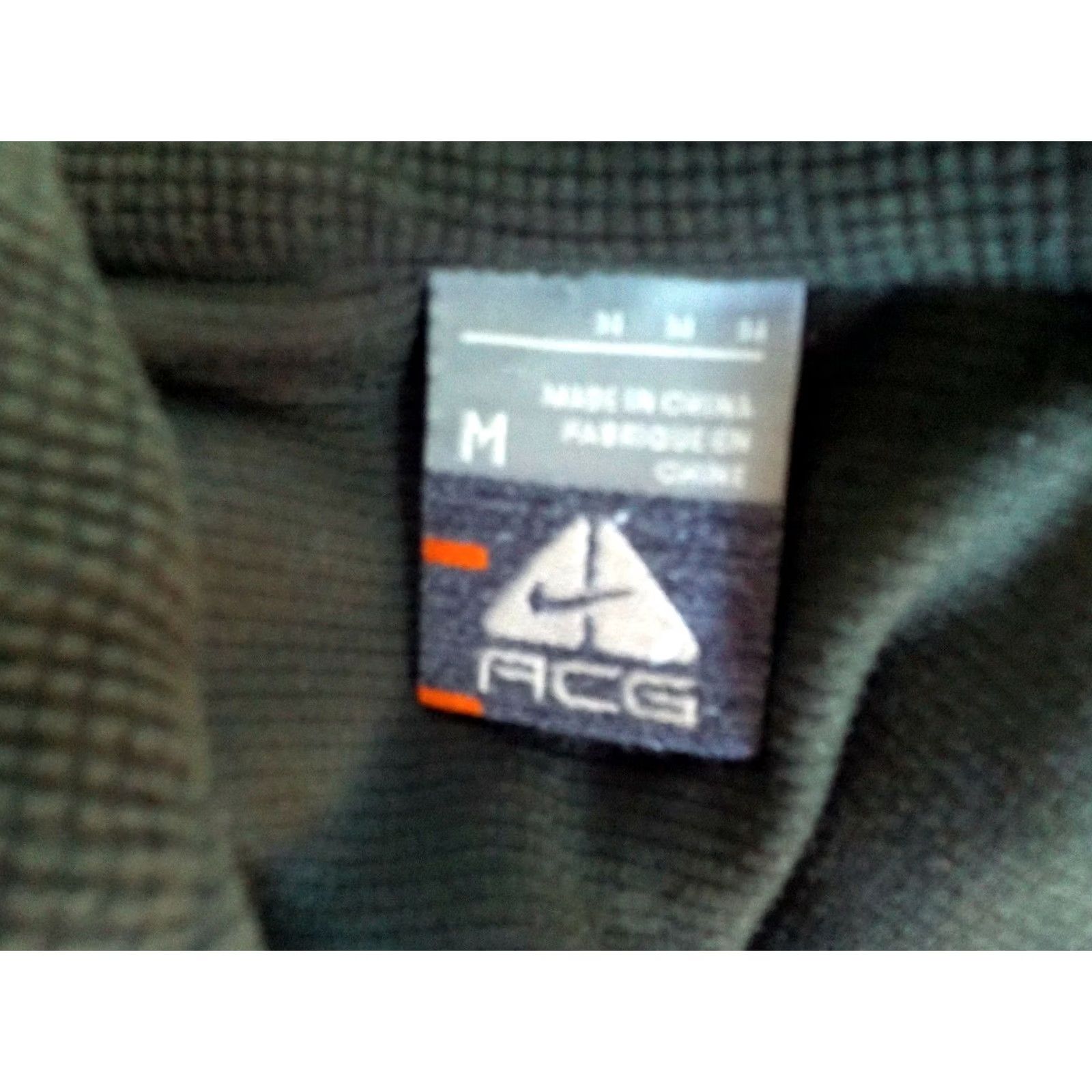 Nike ACG NIKE ACG Shirt Long Sleeve Thermal 1/4 Zip Olive Green Women Medium Athletic Casual Sports Size M / US 6-8 / IT 42-44 - 5 Thumbnail