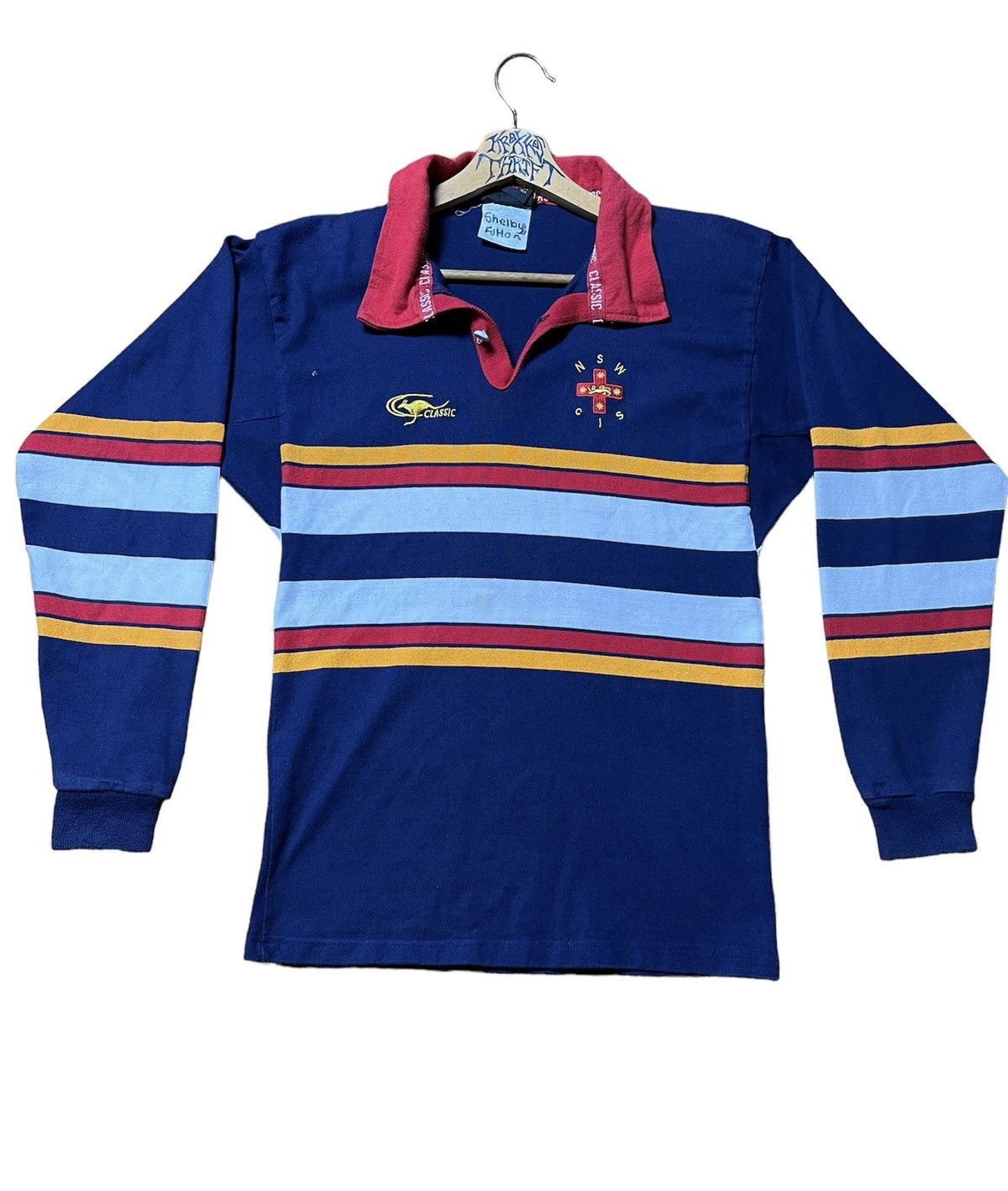 Vintage RARE Vintage Classic Australia Multicolour Rugby Long Sleeve Size US M / EU 48-50 / 2 - 1 Thumbnail