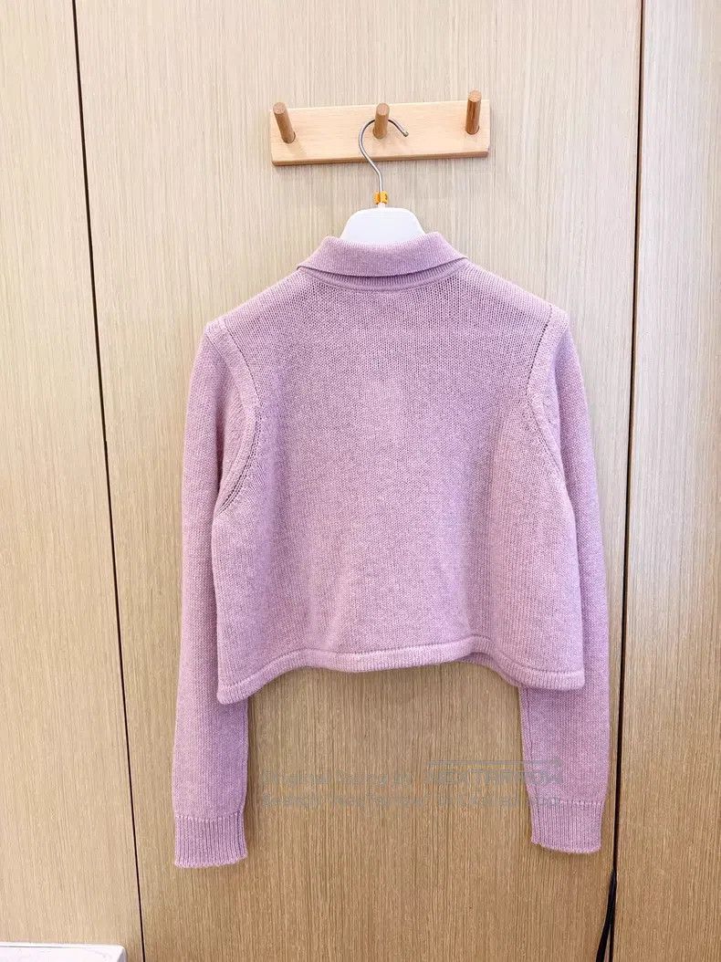 Hermes Hermes All cashmere pink cardigan sweater Size XXS / US 00 / IT 34 - 3 Thumbnail